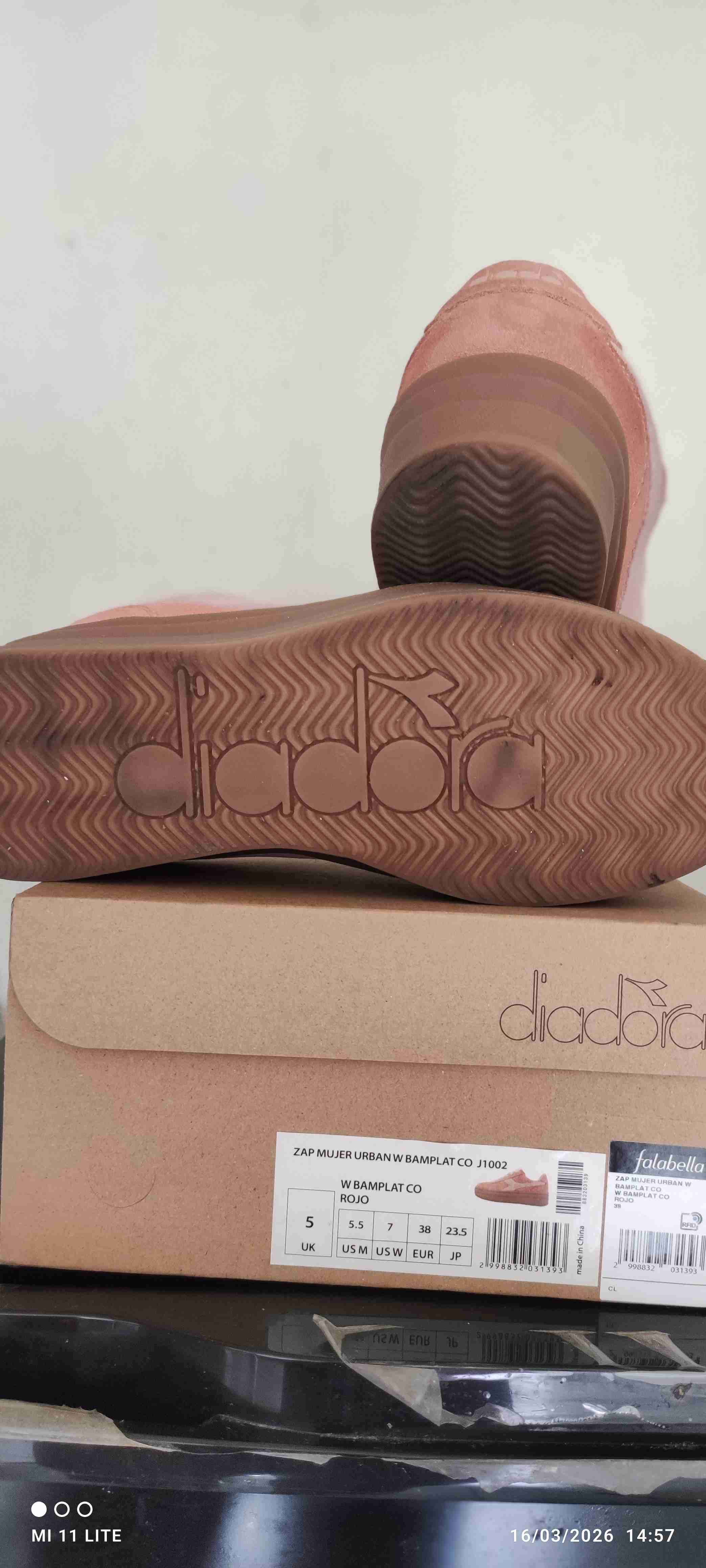 Zapatillas Diadora rosadas mujer - miniatura 3