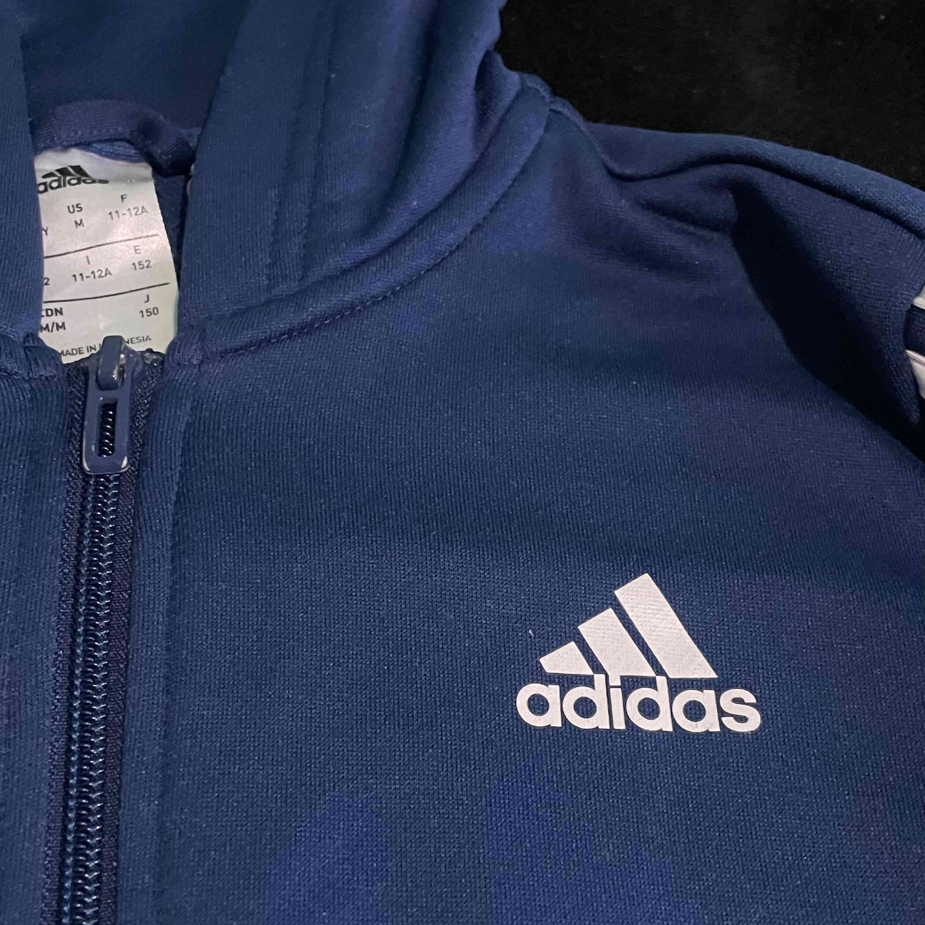 Polerón azul Adidas talla XS - miniatura 2