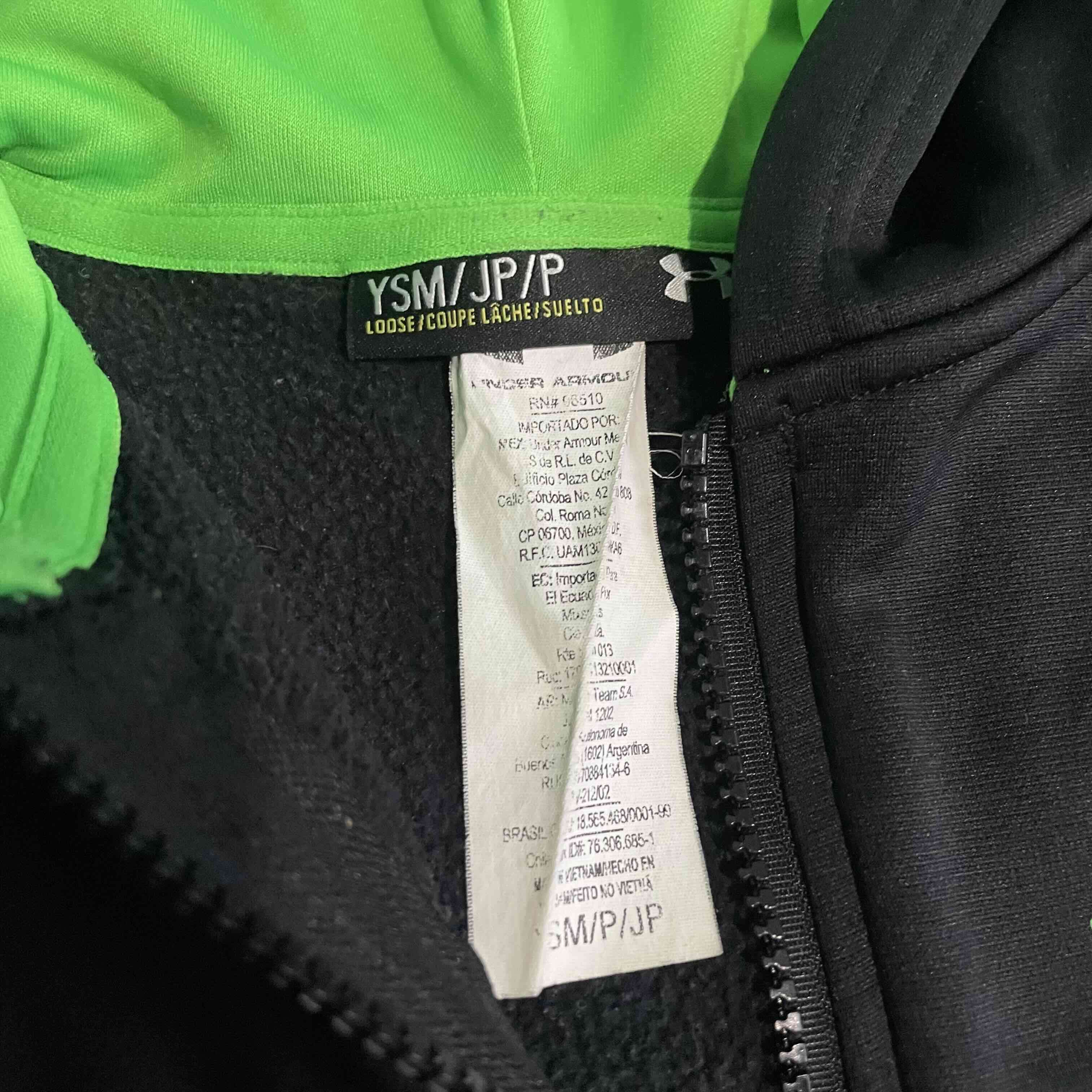 Polerón Under Armour negro y verde - miniatura 2