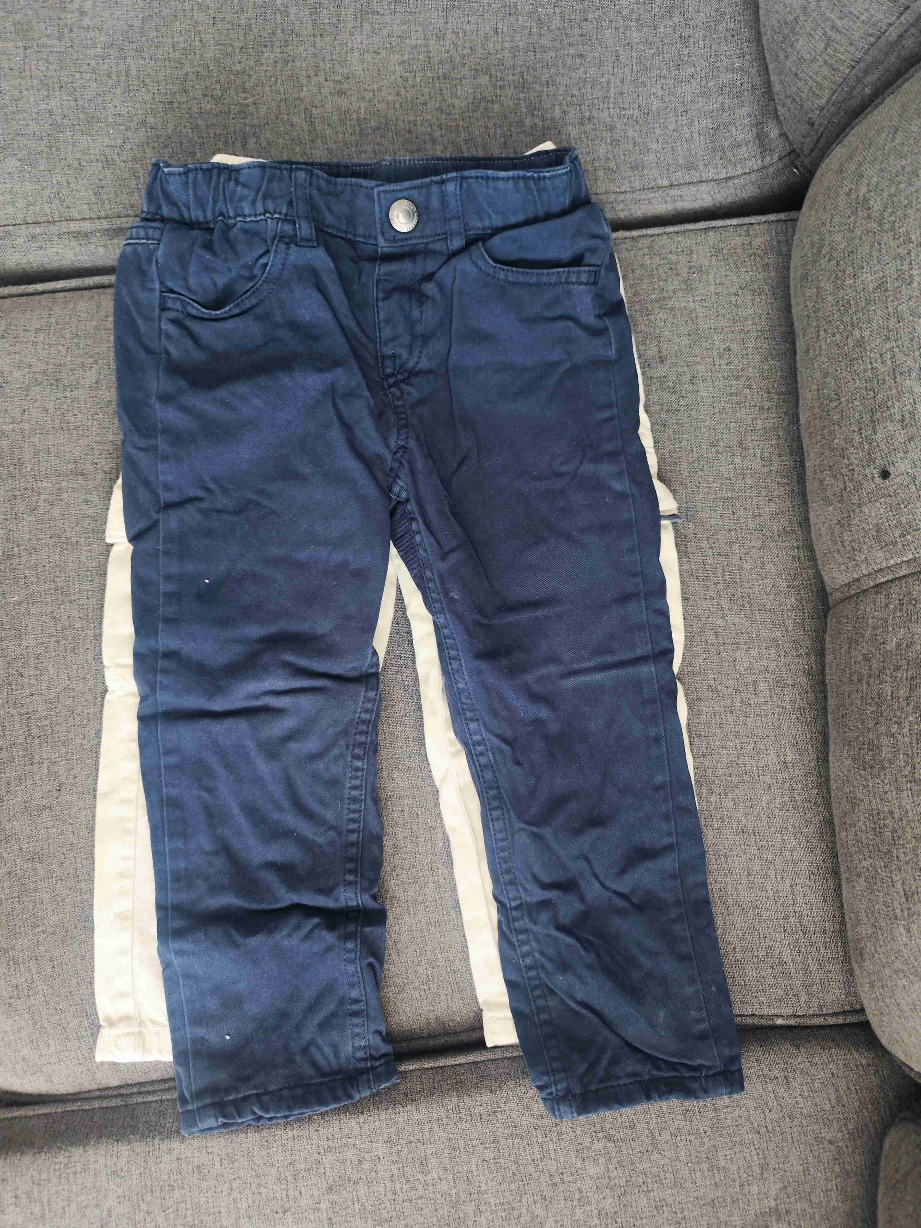 Pantalones cargo beige y Azul  para niño - miniatura 2