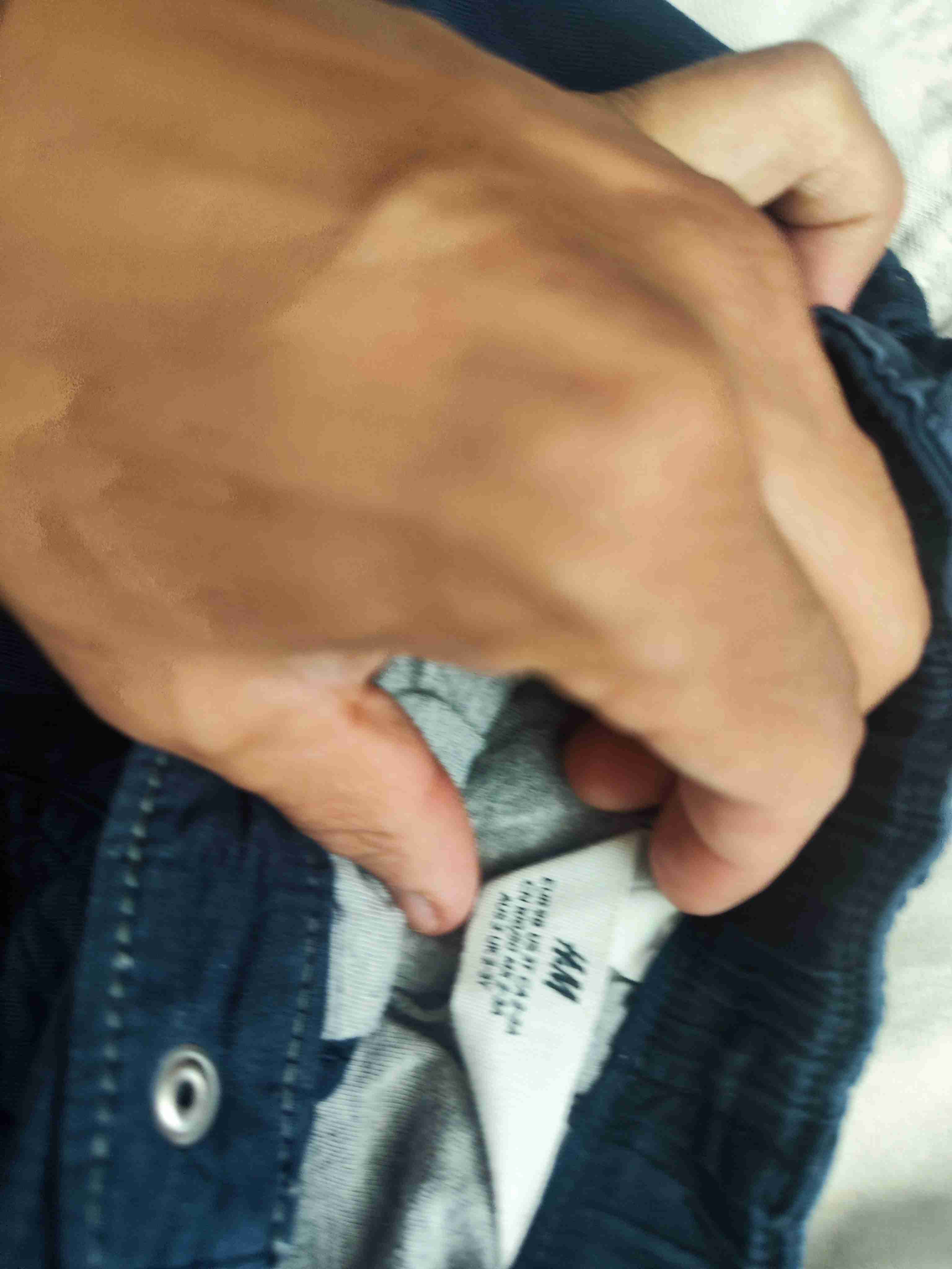 Pantalones cargo beige y Azul  para niño - miniatura 6