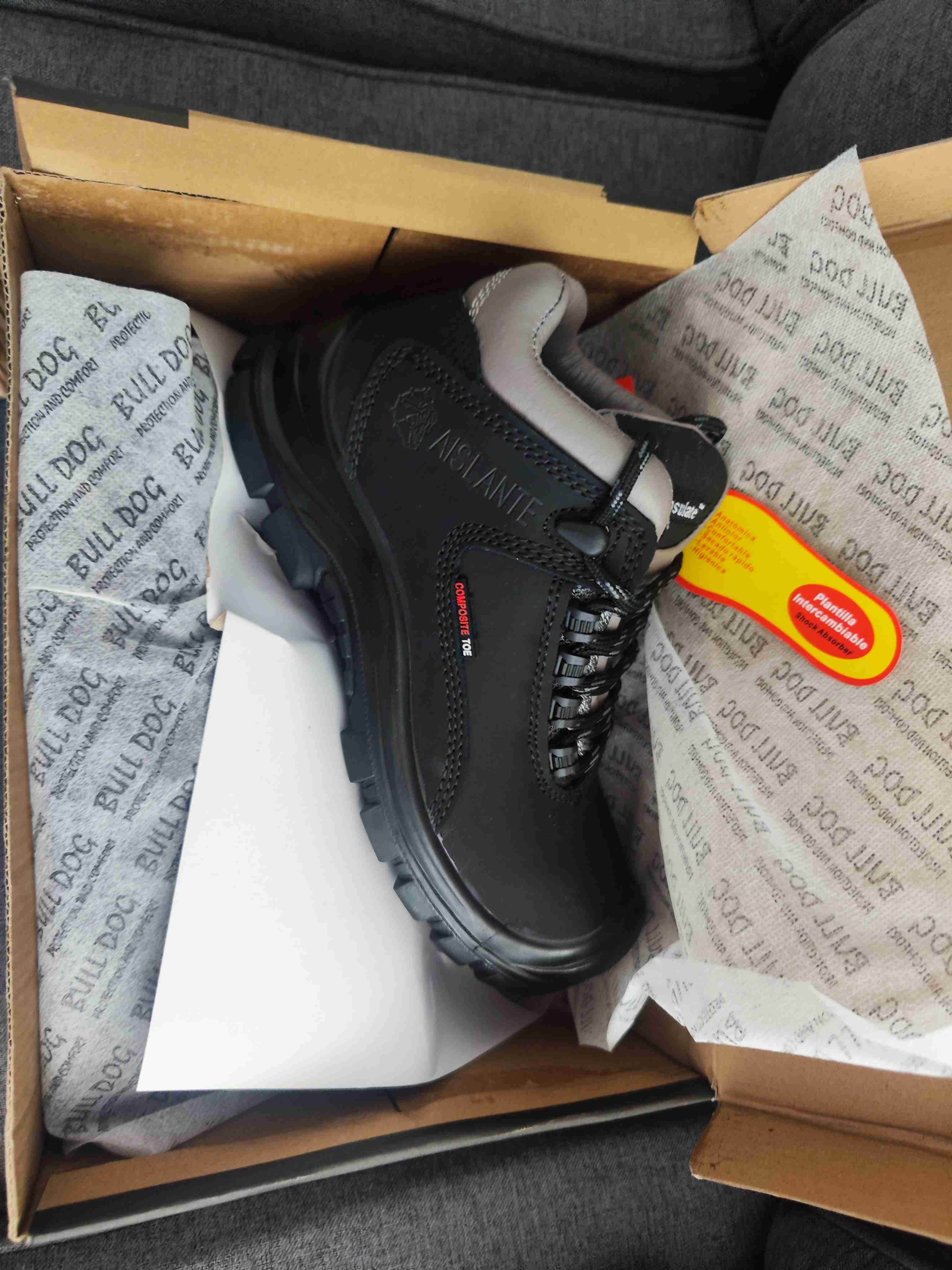 Zapatos de seguridad Bulldog negras