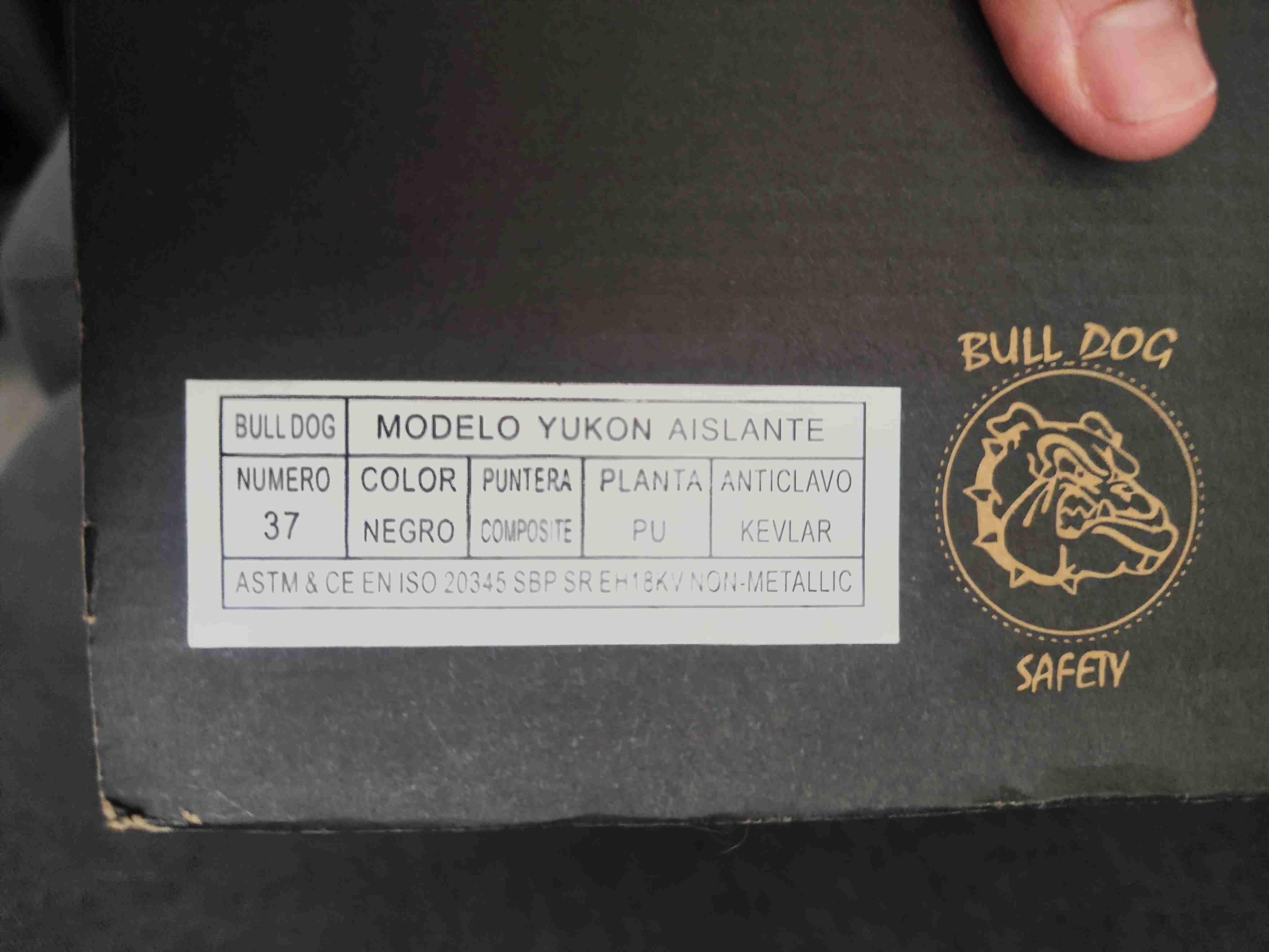 Zapatos de seguridad Bulldog negras - miniatura 4