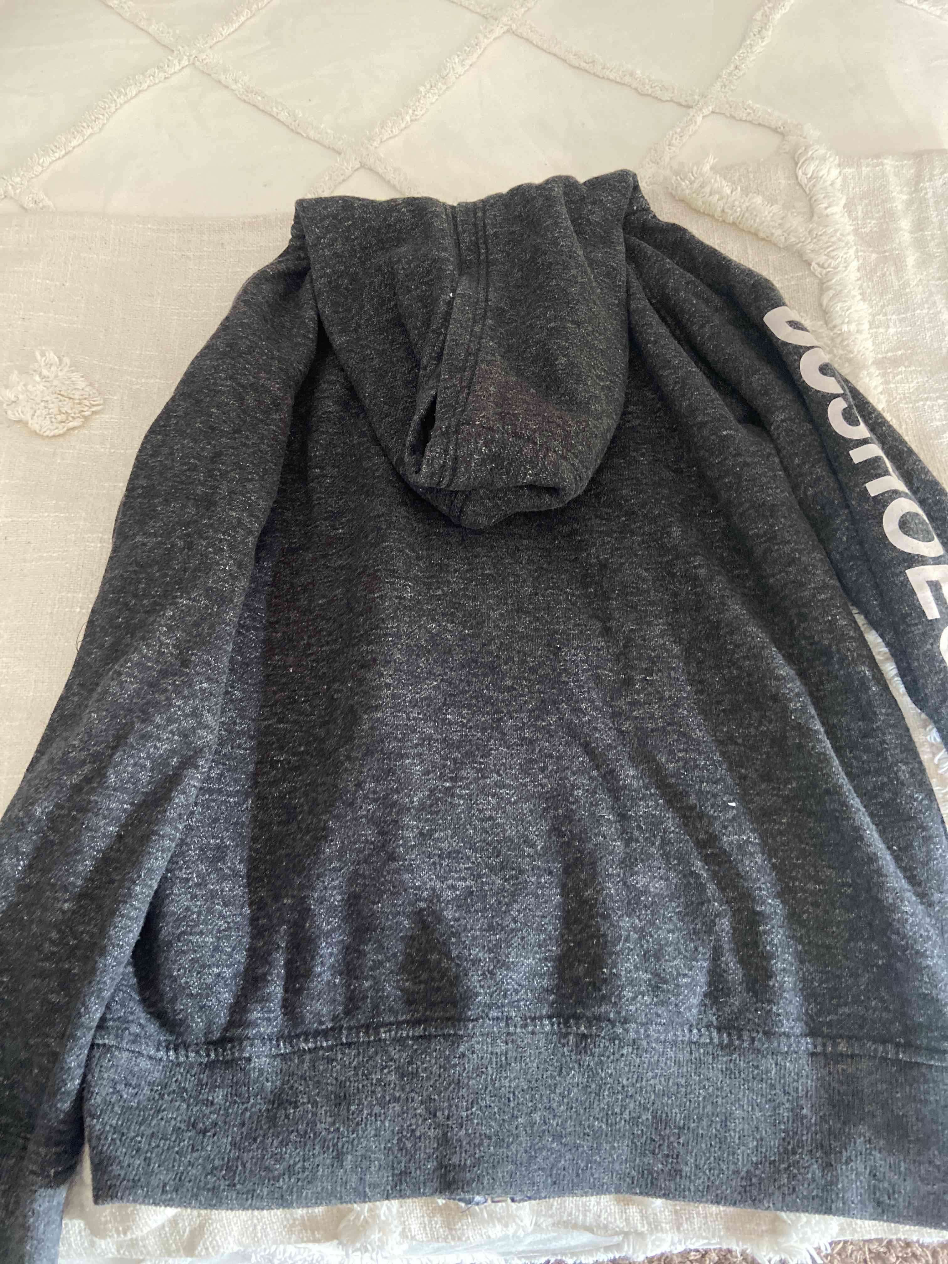 Polerón gris con cierre bcs - miniatura 2