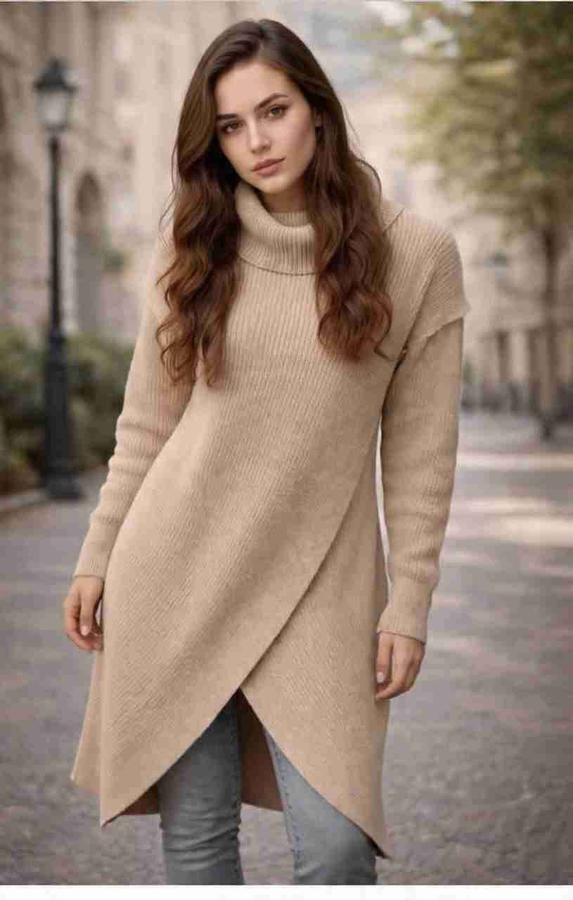 Vestido tejido color terracota - miniatura 4