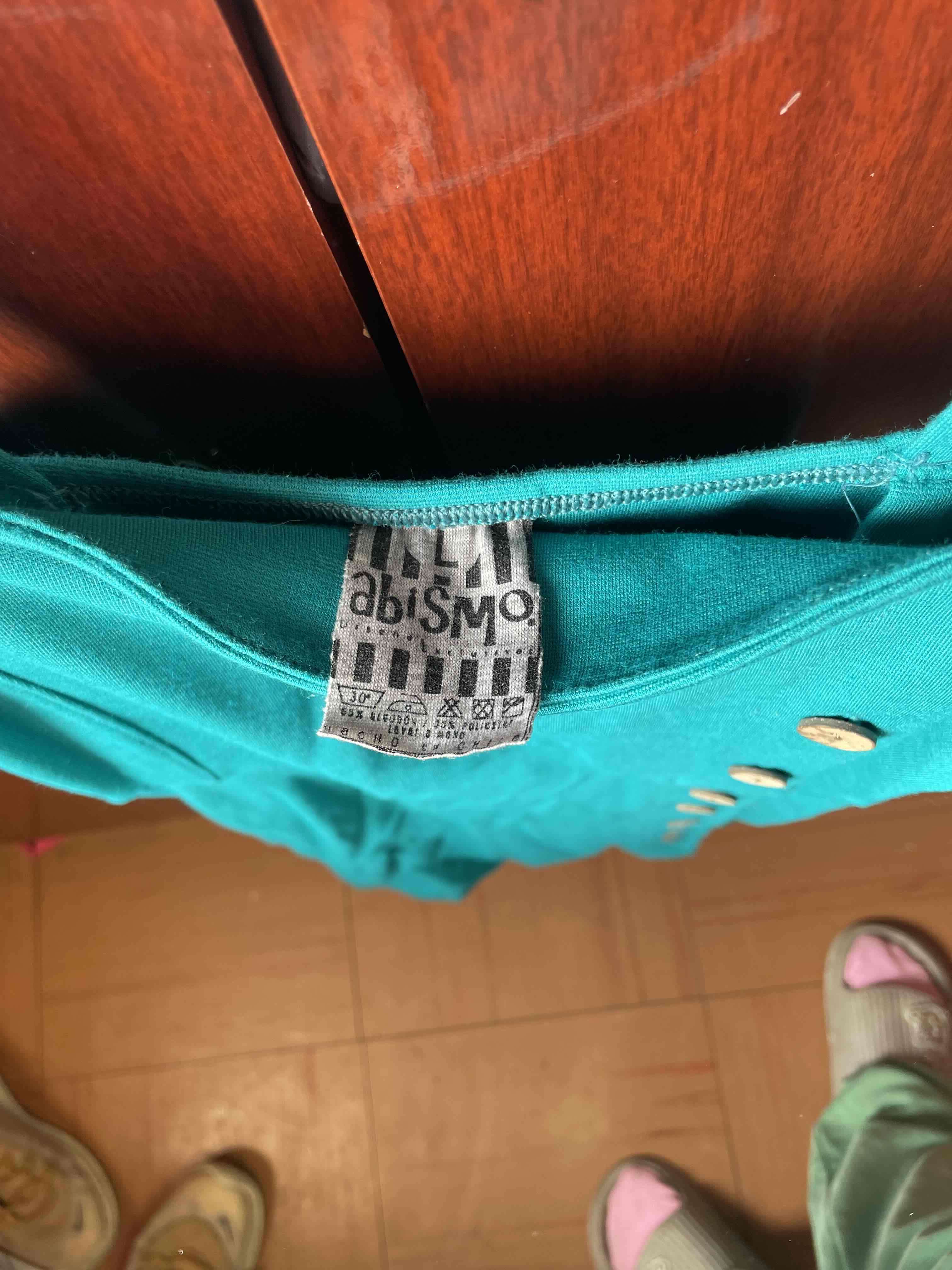 Vestido verde menta con botones - miniatura 3