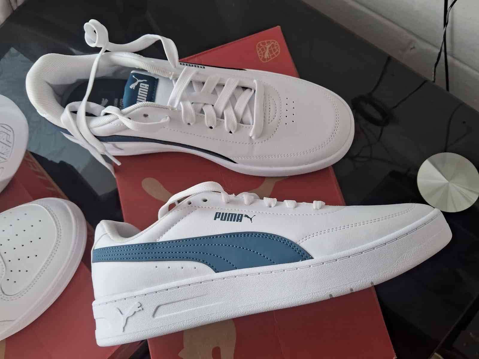 Zapatillas Puma blancas y azules - miniatura 2