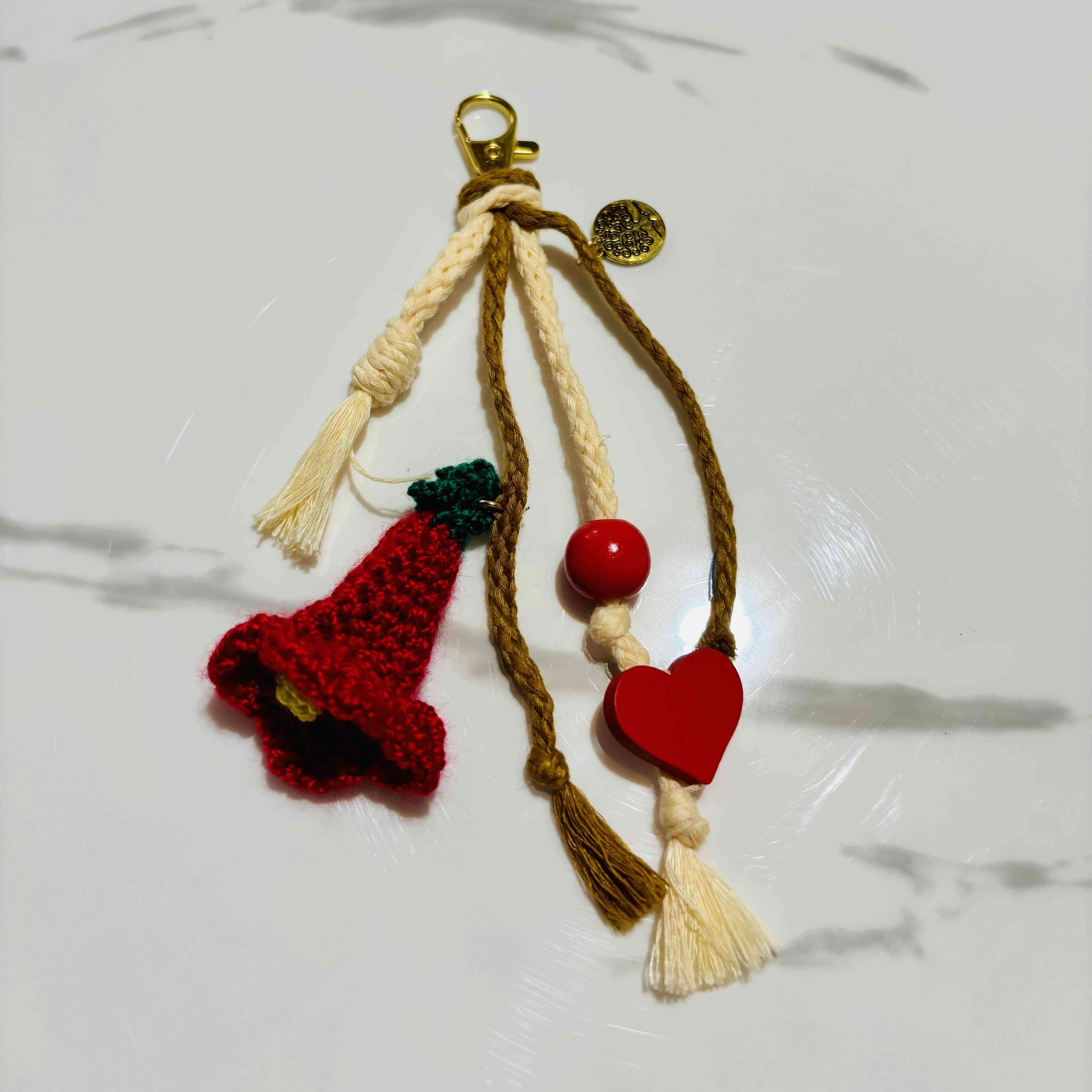 Llavero con abalorios coloridos - miniatura 3