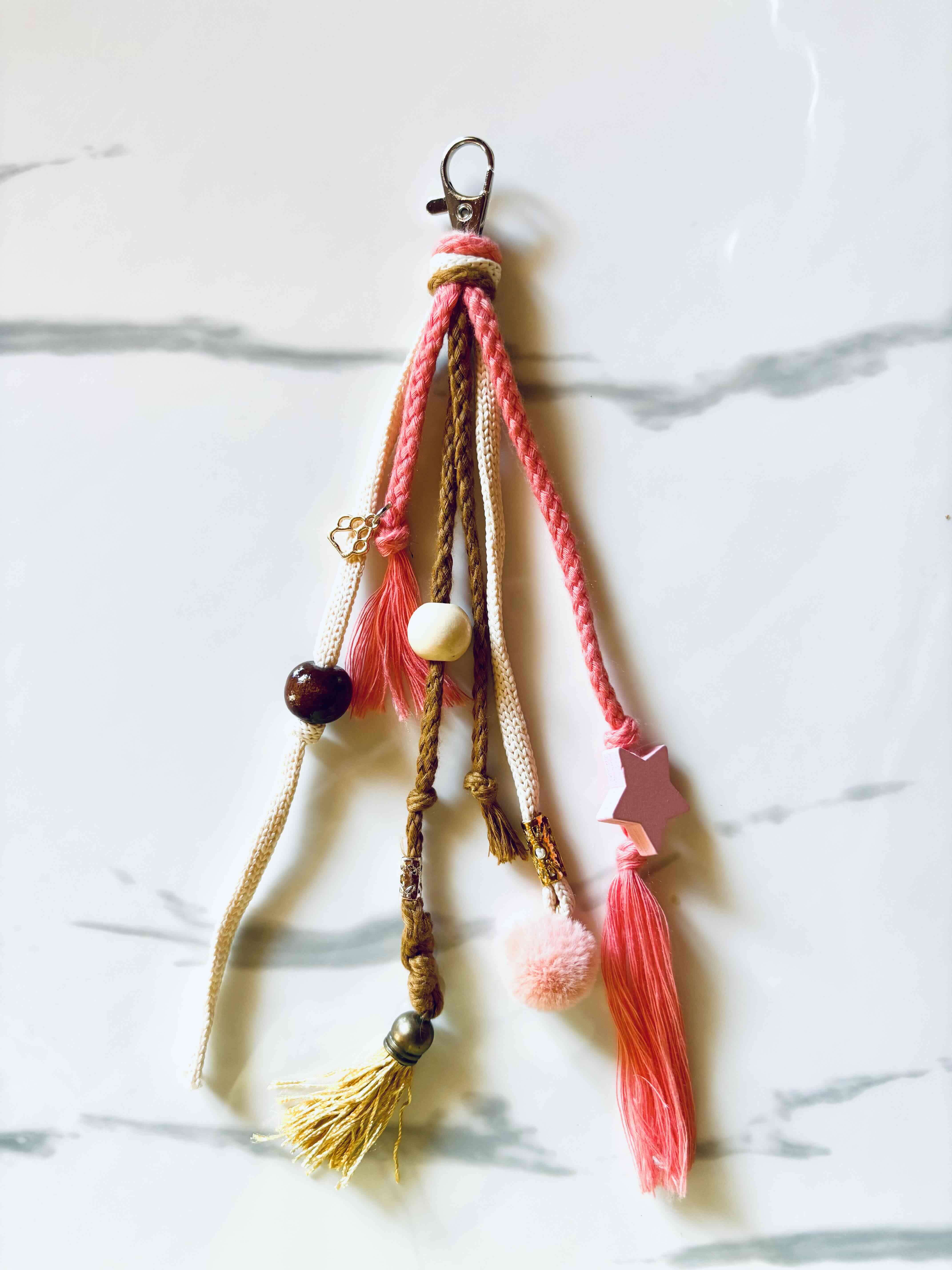 Llavero con abalorios coloridos - miniatura 5