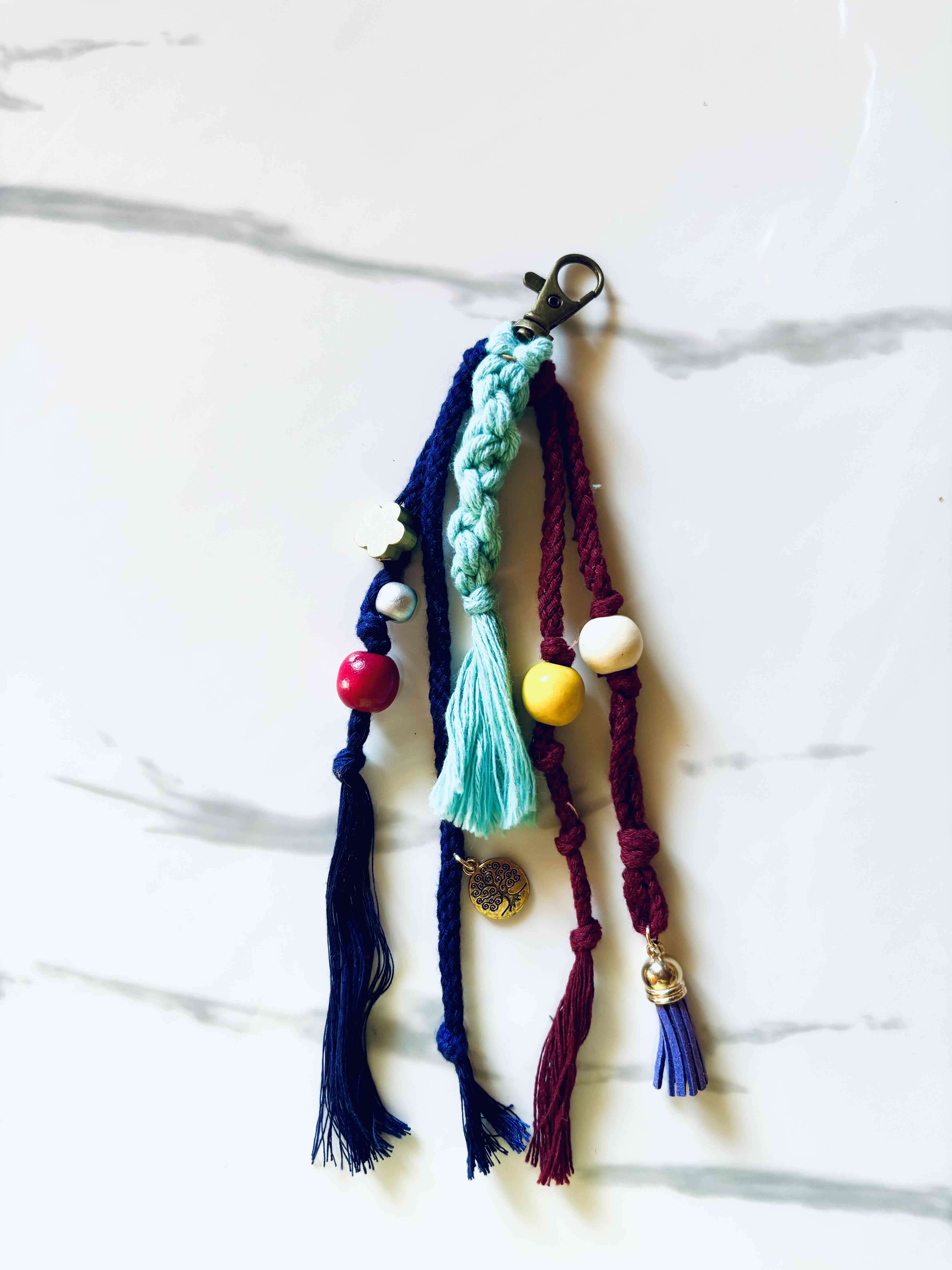 Llavero con abalorios coloridos - miniatura 6