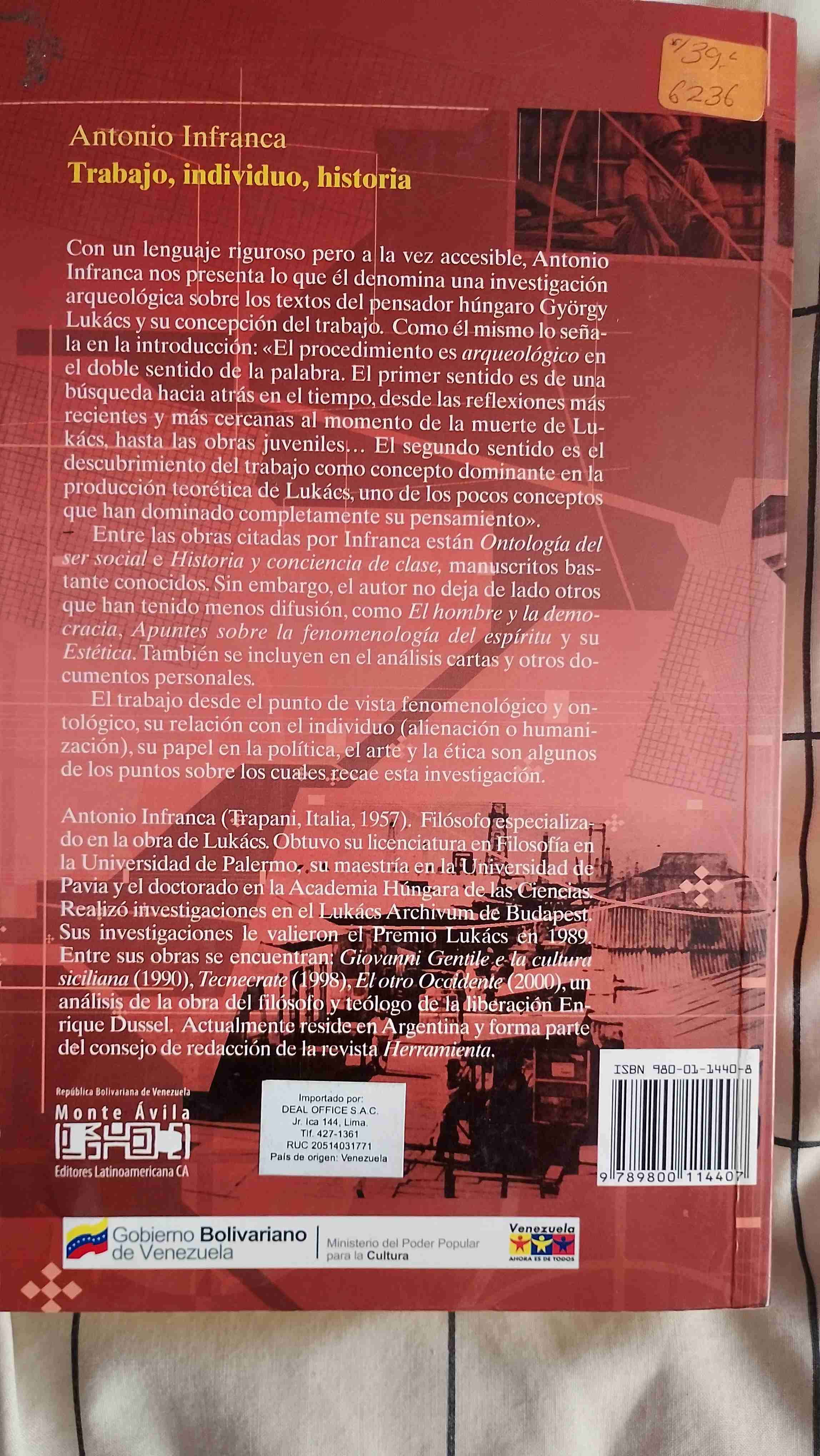 Libro Trabajo Individuo Historia - miniatura 2