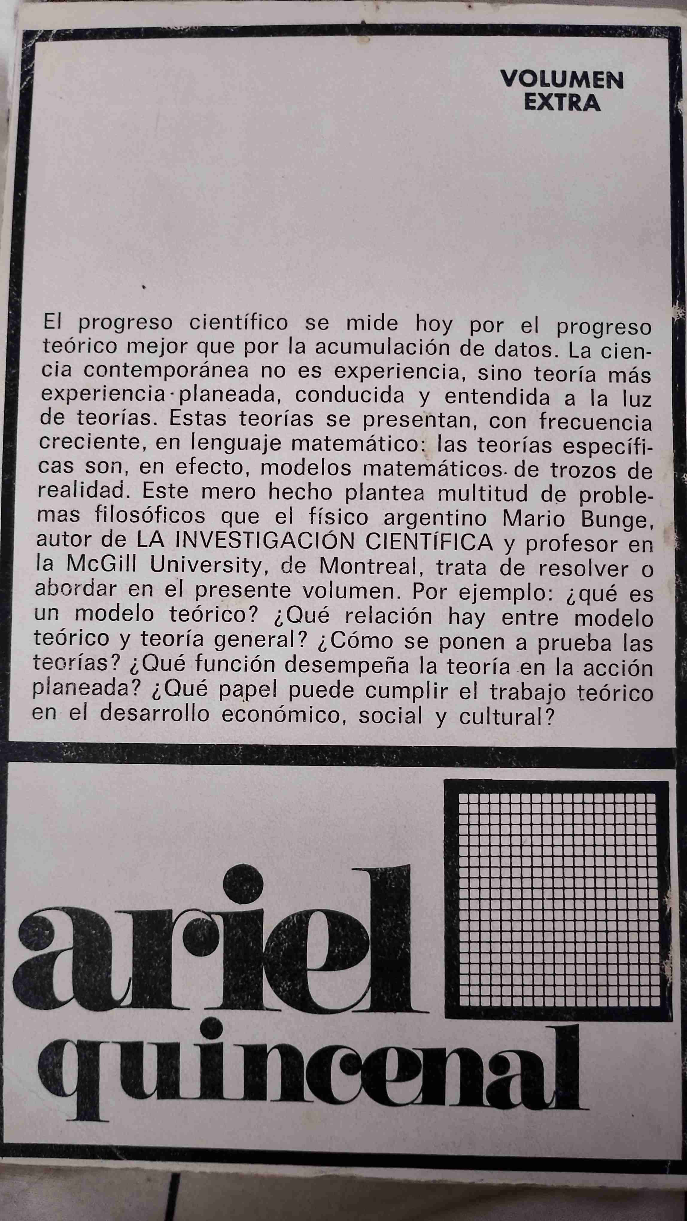 Libro 'Teoría y Realidad' de Mario Bunge - miniatura 2