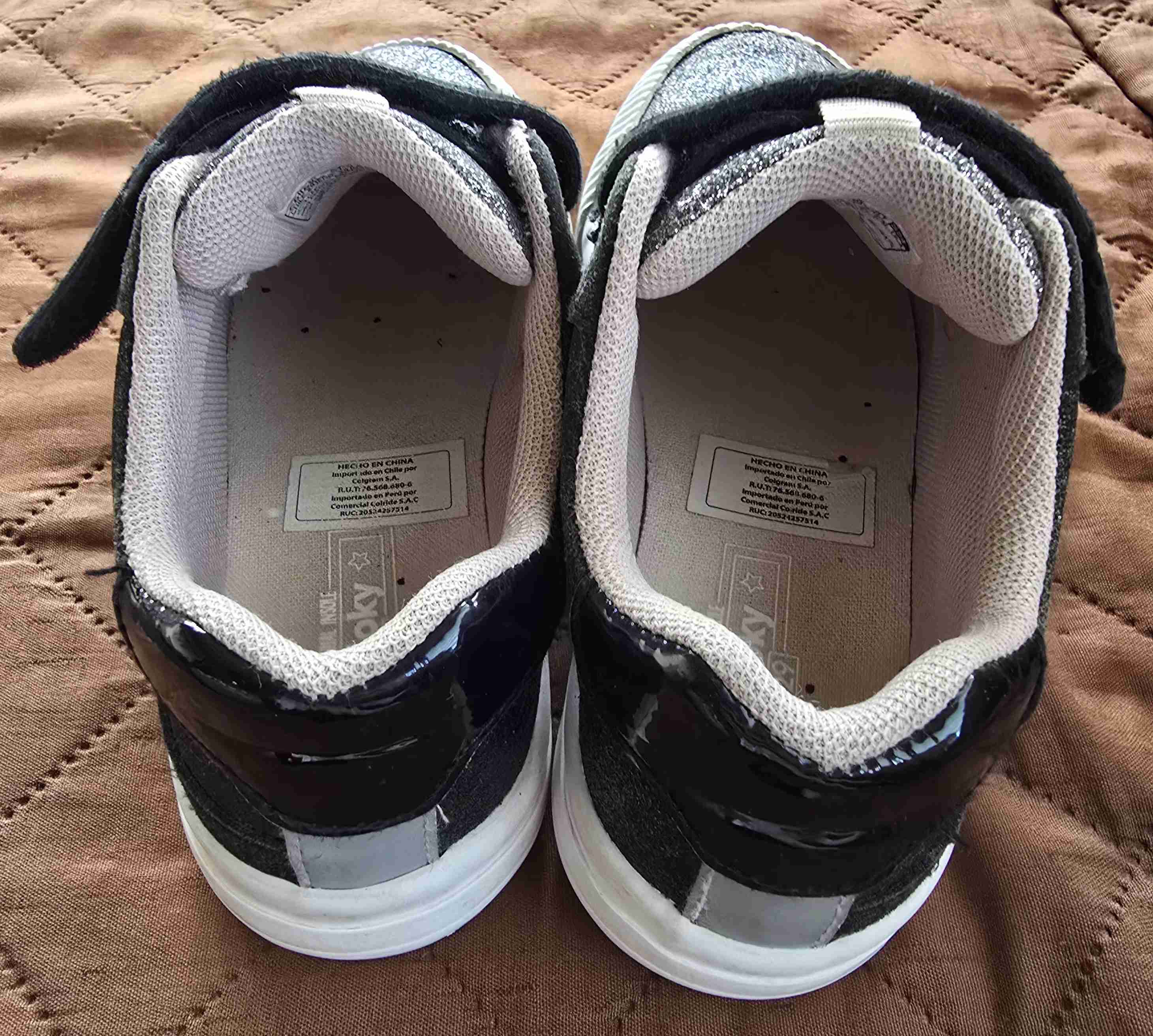 Zapatillas brillantes con velcro - miniatura 4