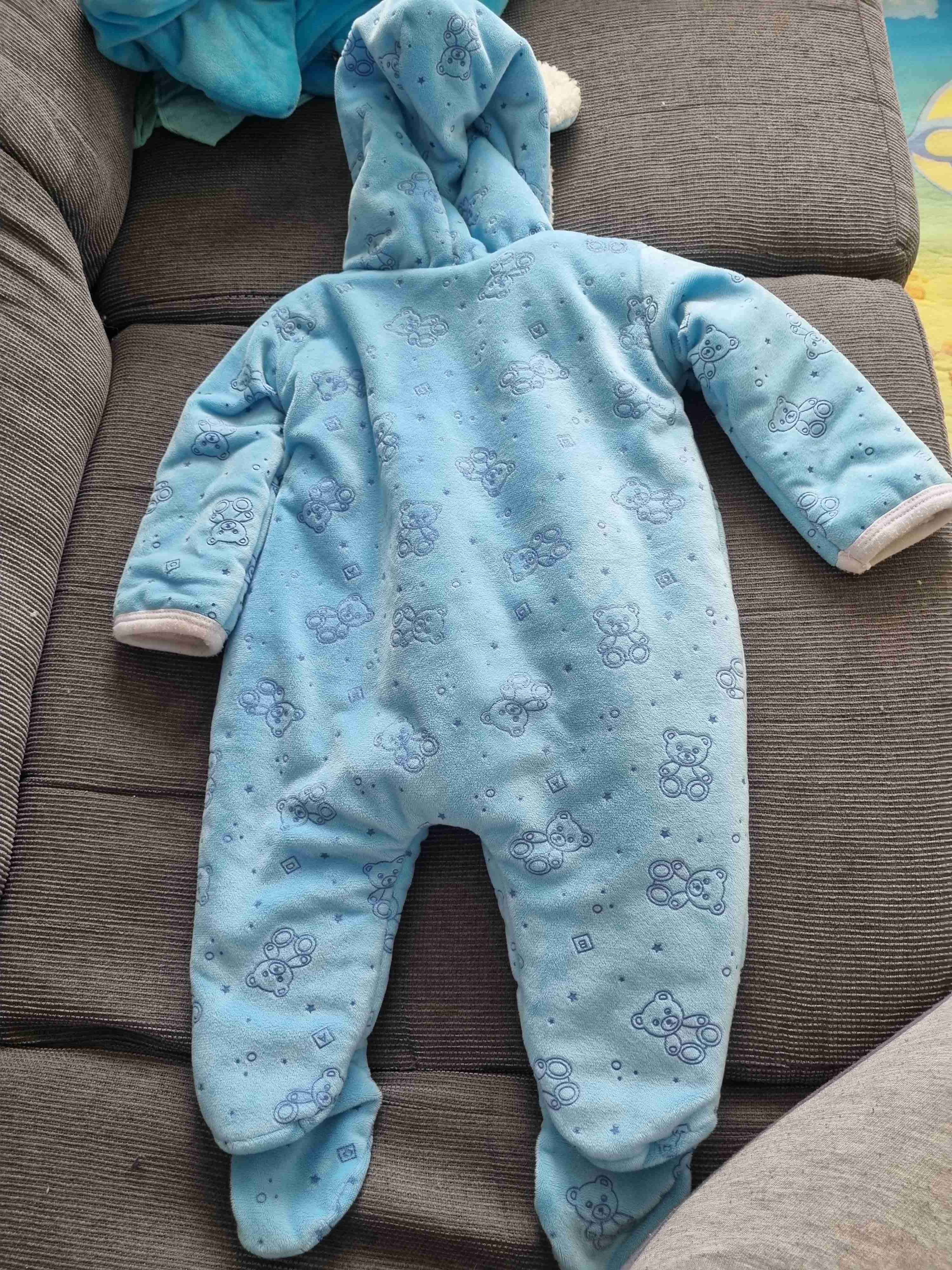 Mameluco polar azul con orejitas - miniatura 4