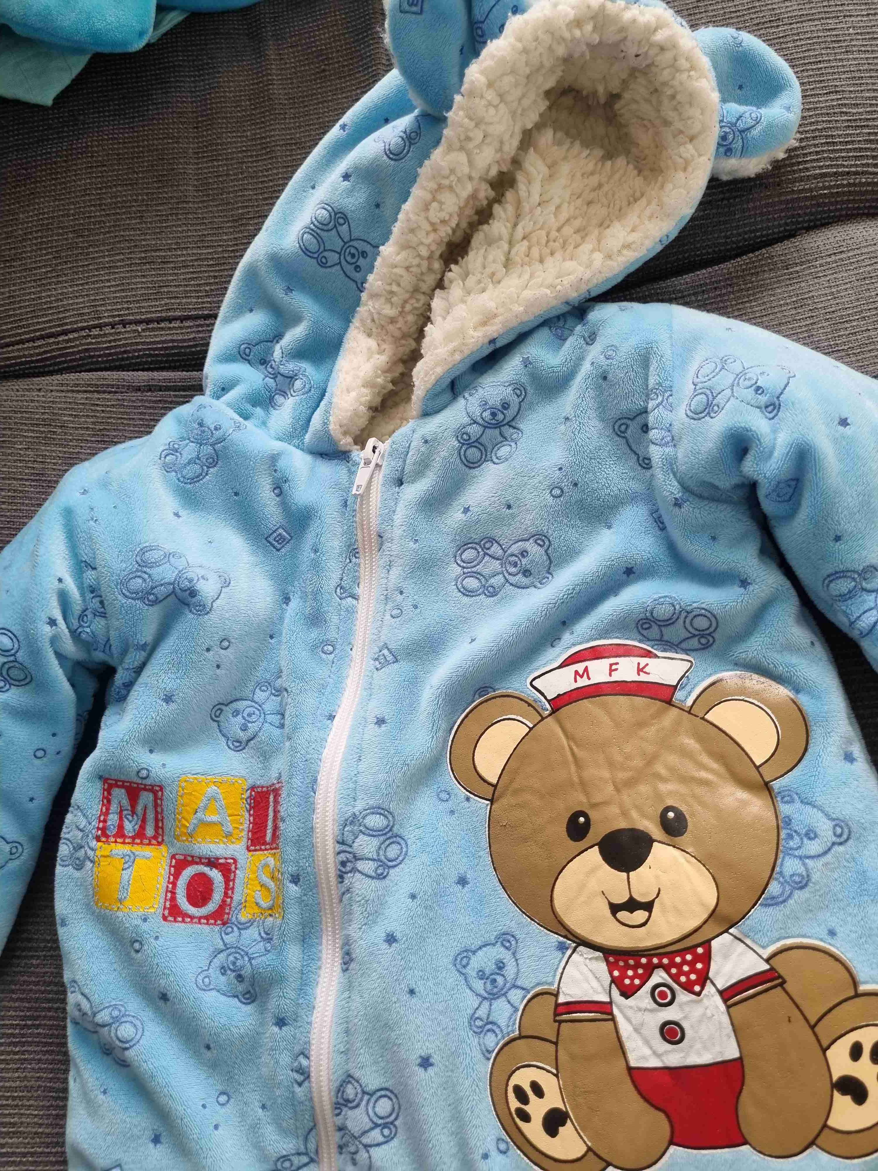 Mameluco polar azul con orejitas - miniatura 5