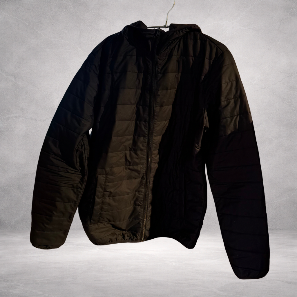 Chaqueta acolchada negra