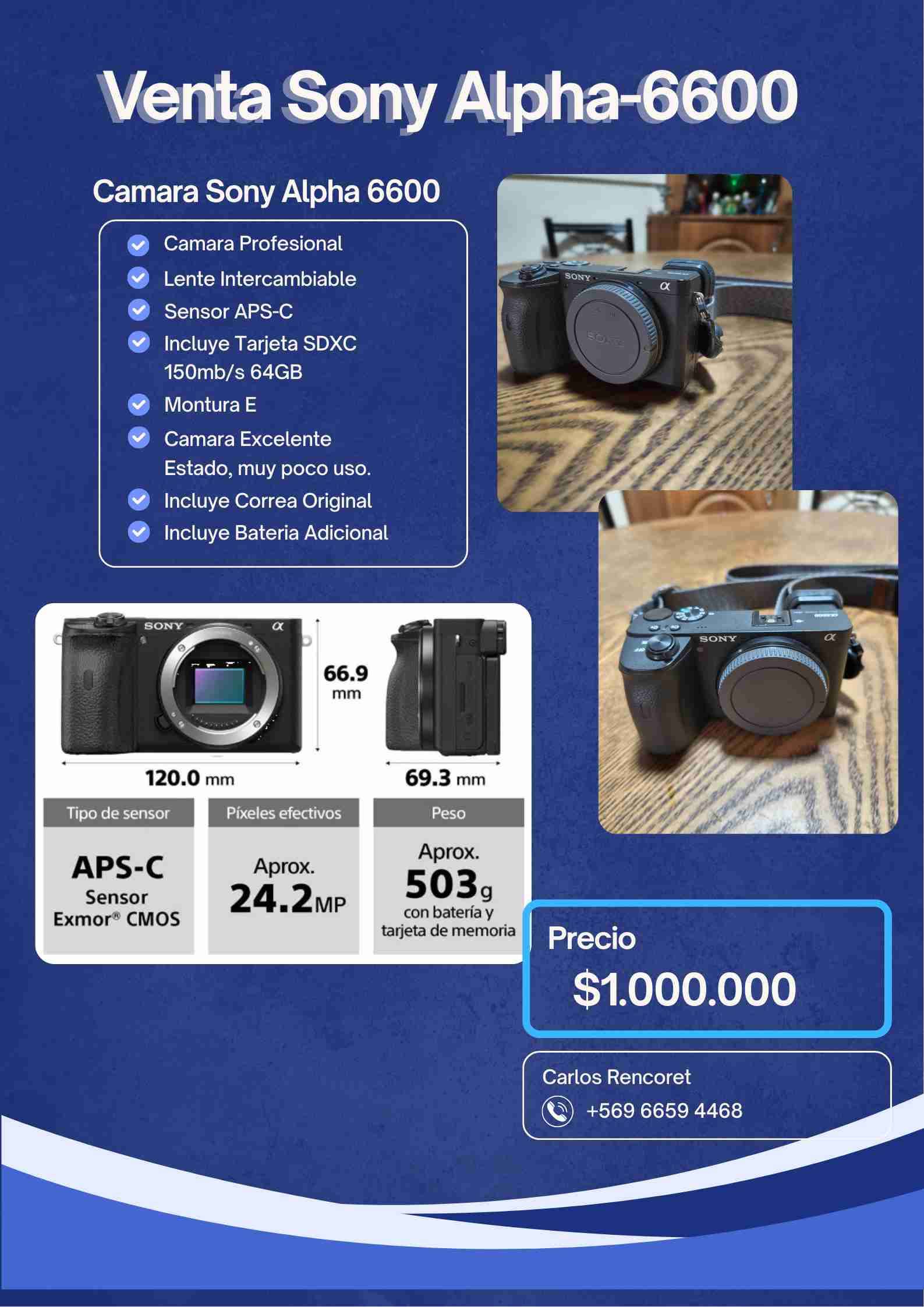 Cámara Sony Alpha 6600