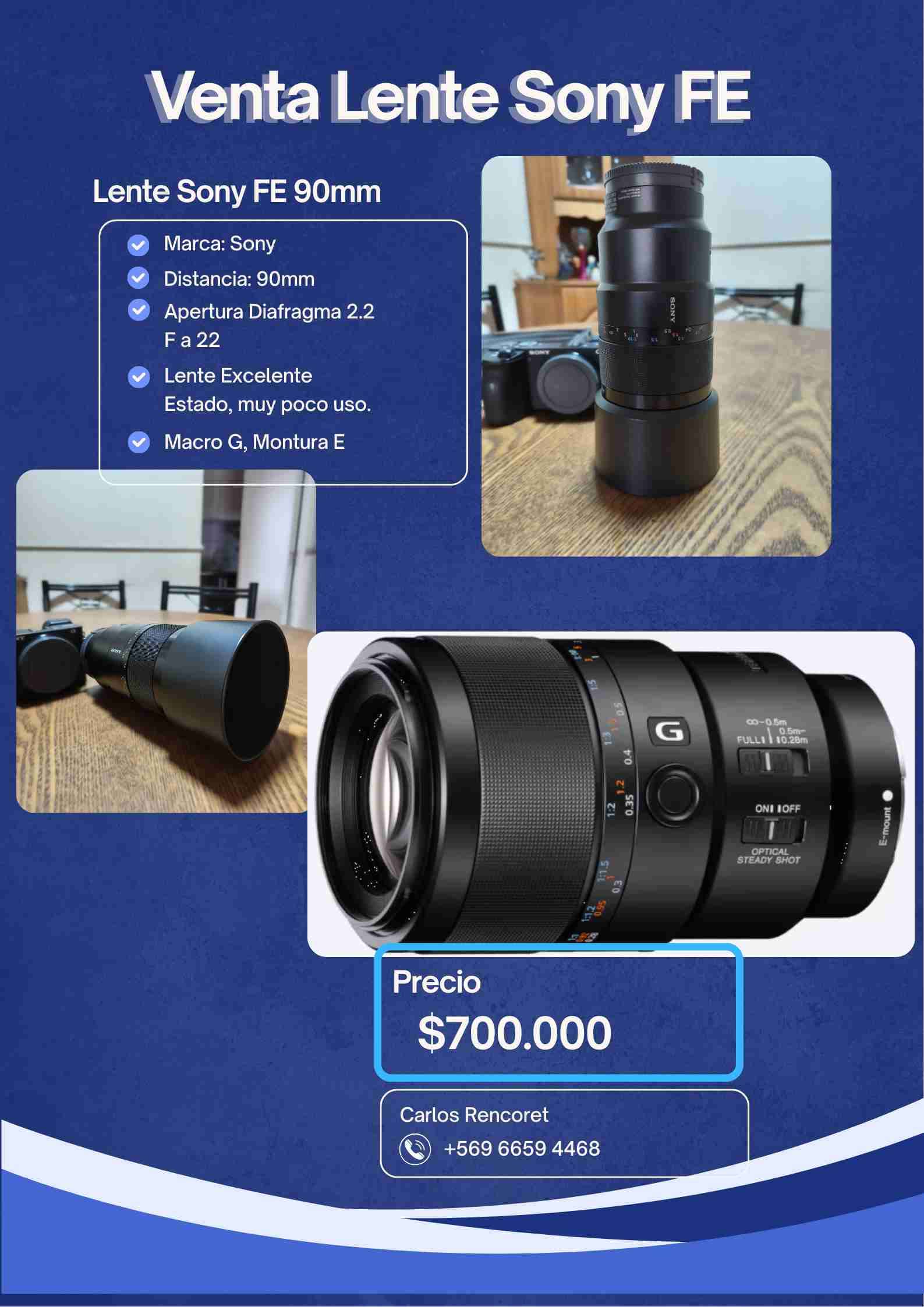 Lente Sony FE 90mm Macro