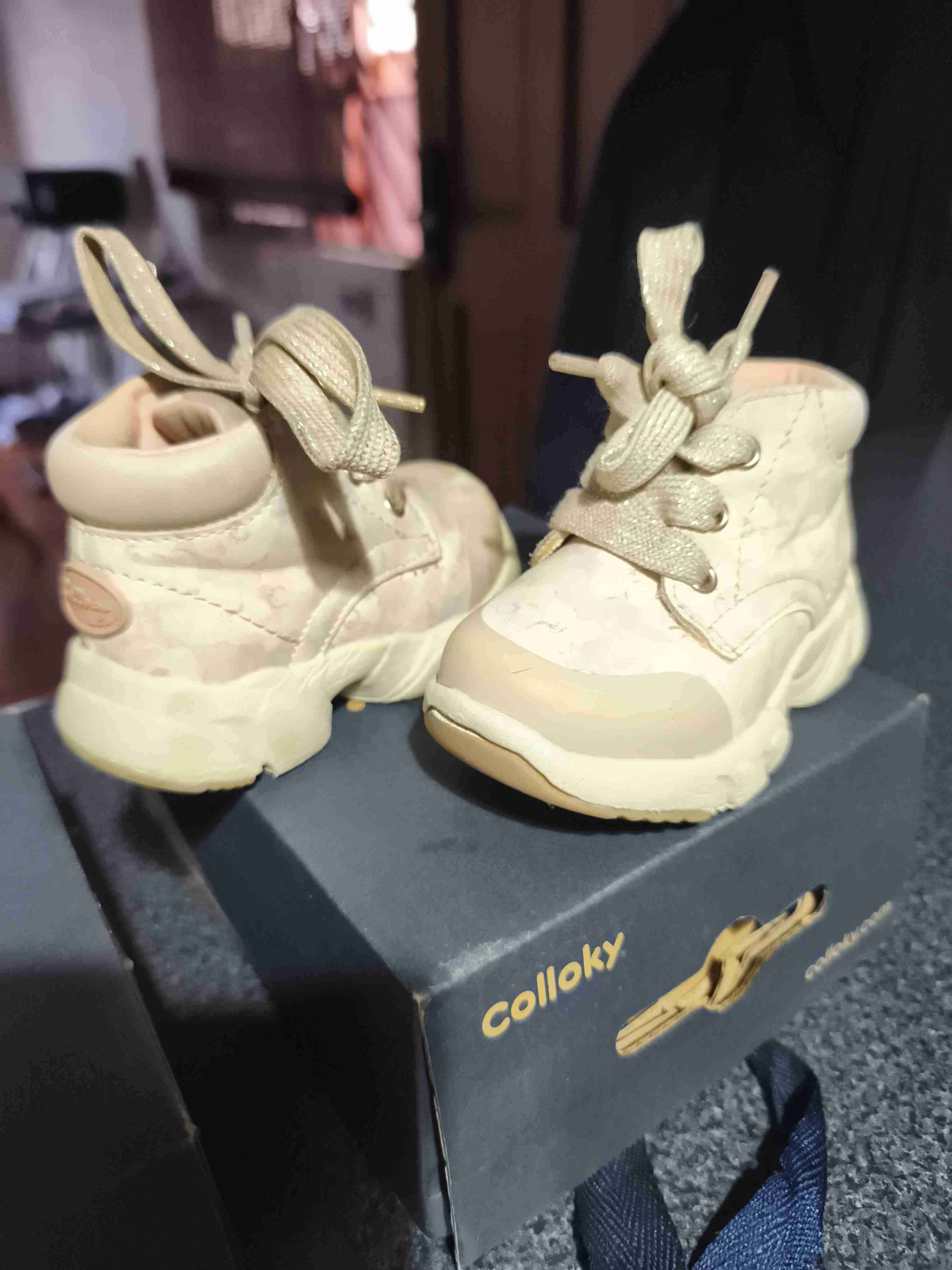 Zapatillas bebé Colloky beige - miniatura 2