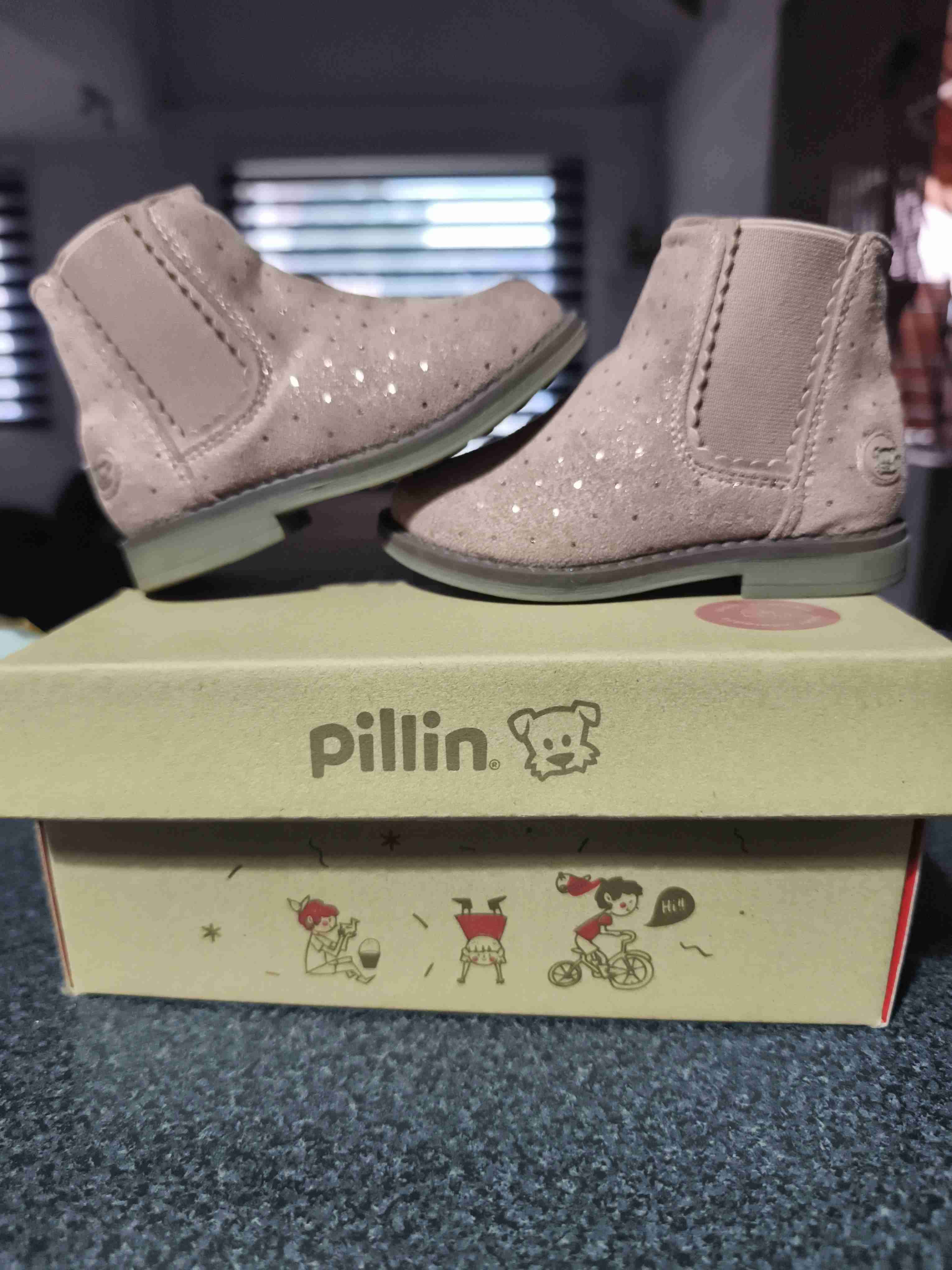 Botines beige para bebé Pillin