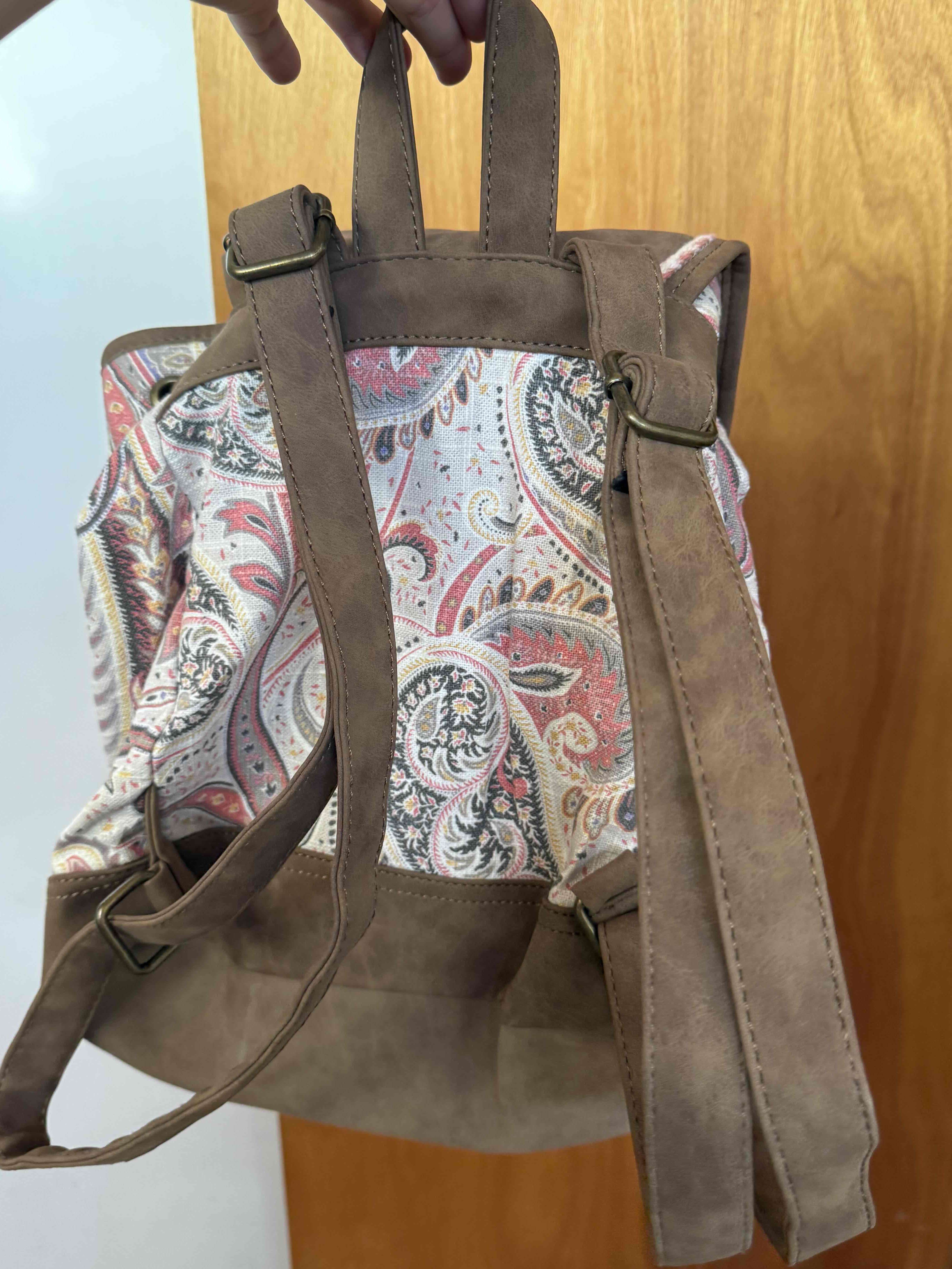 Mochila de tela estampada - miniatura 3