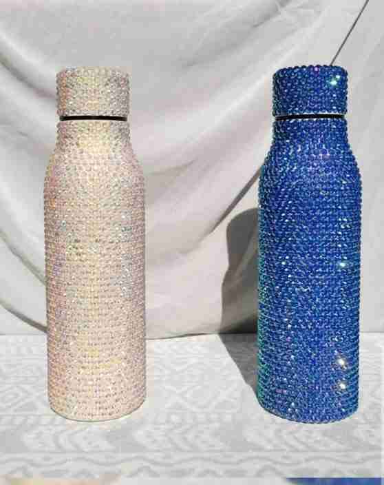 Botellas decoradas con cristales