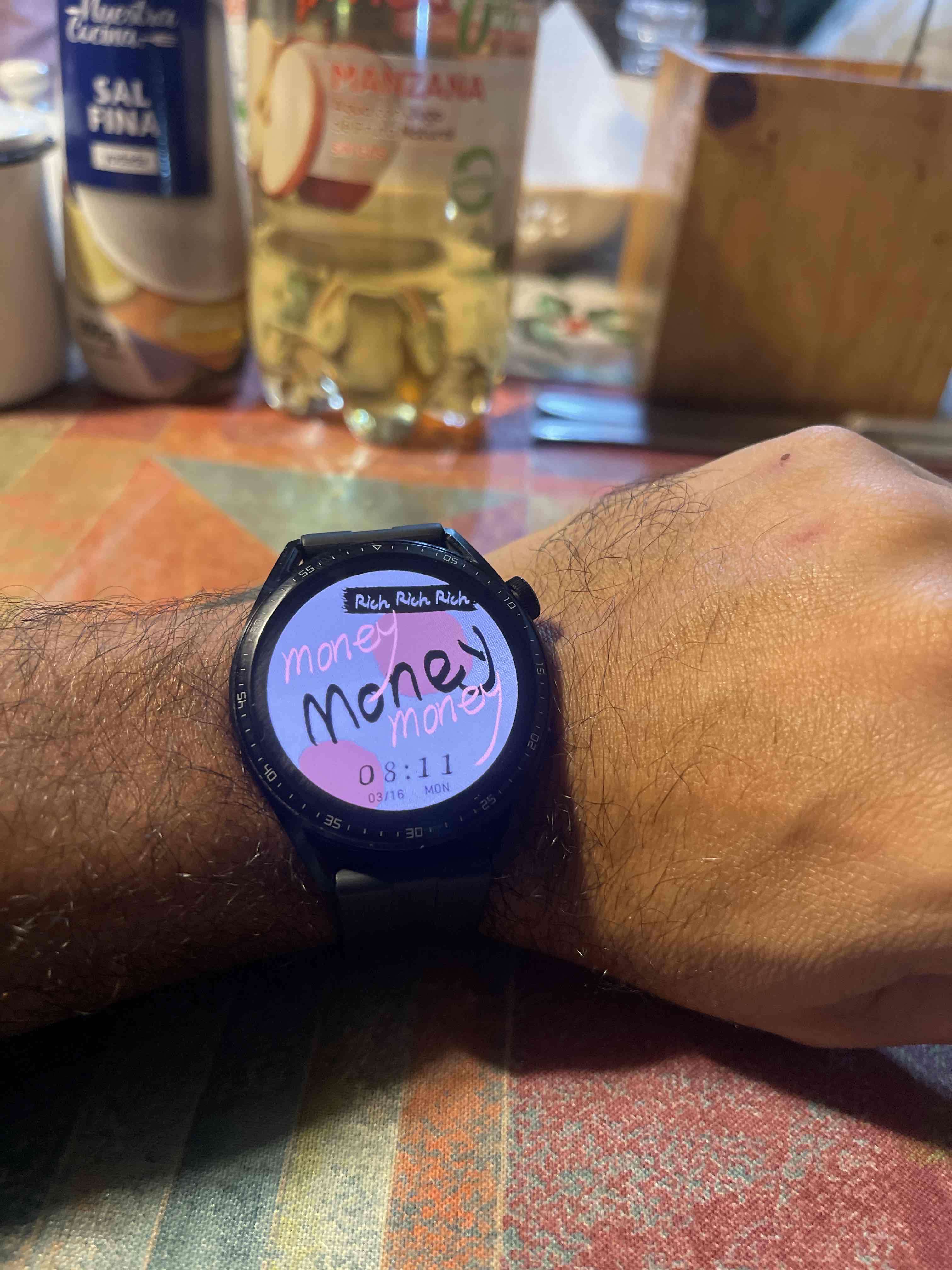 Smartwatch HUAWEI gt3  negro con pantalla digital - miniatura 2