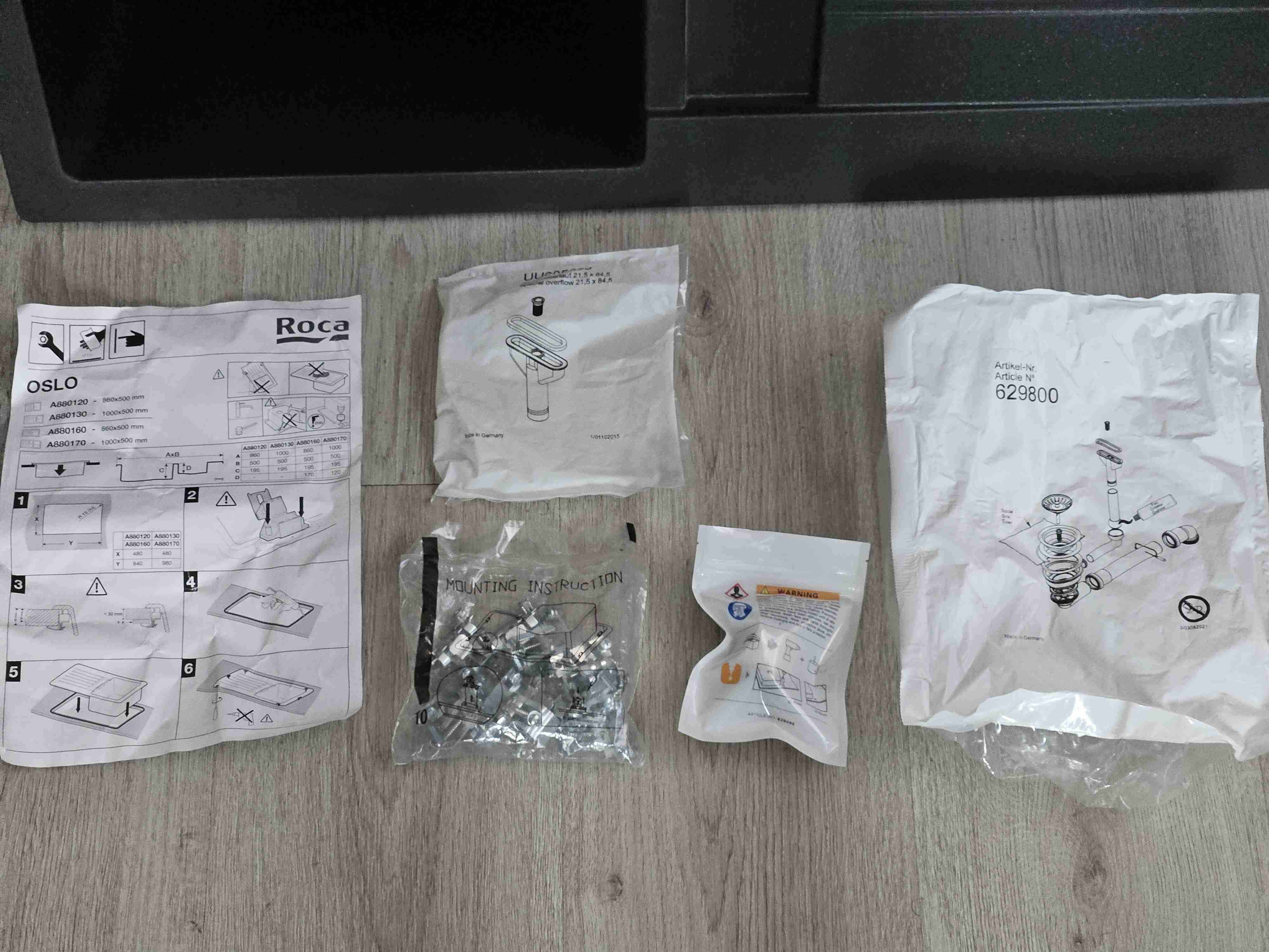 Lavaplatos de cocina negro Roca - miniatura 5