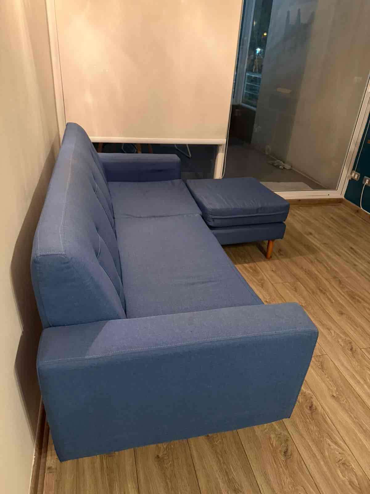 Sofá azul de 3 cuerpos - miniatura 2