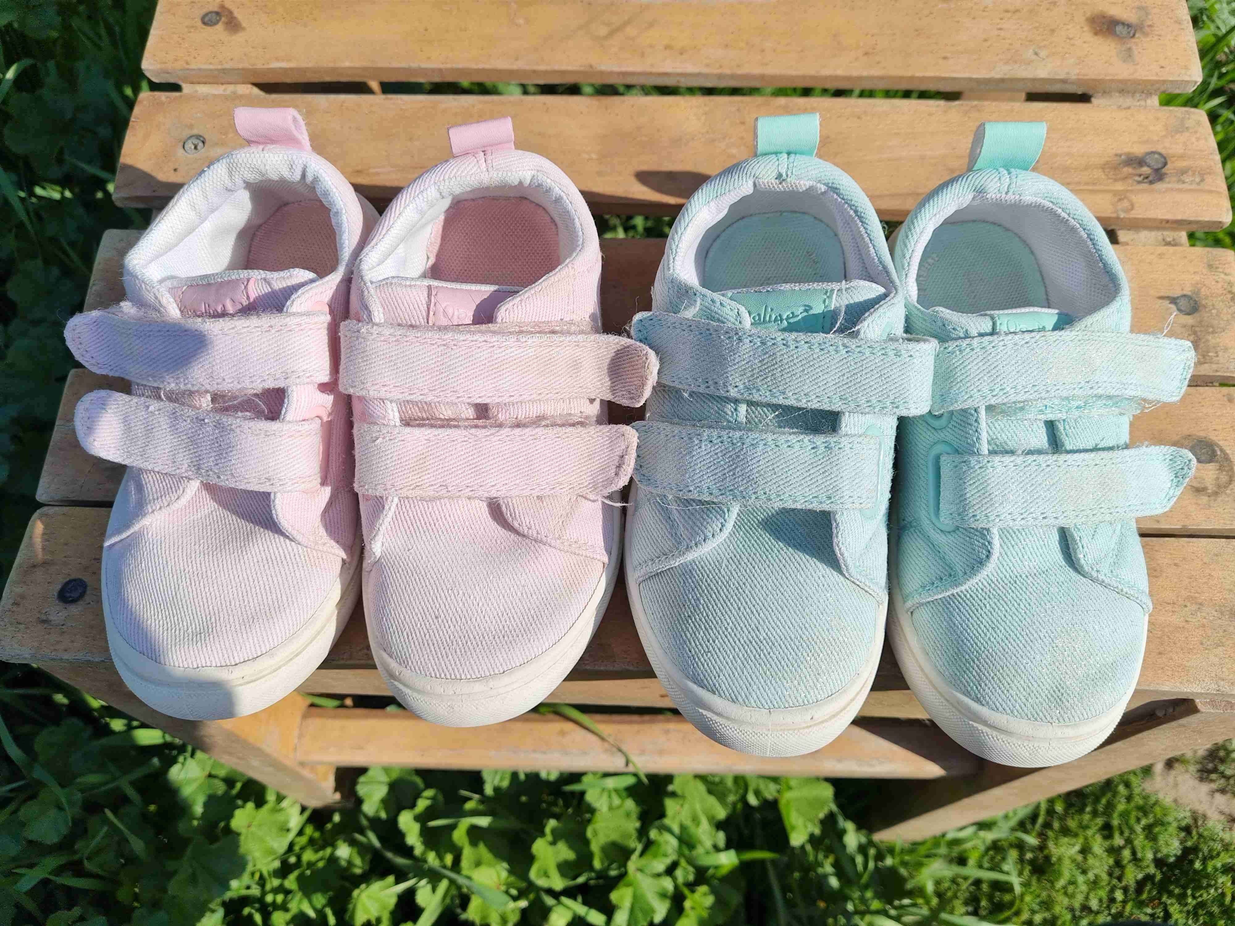 Zapatilla de niña rosados y celestes - miniatura 2