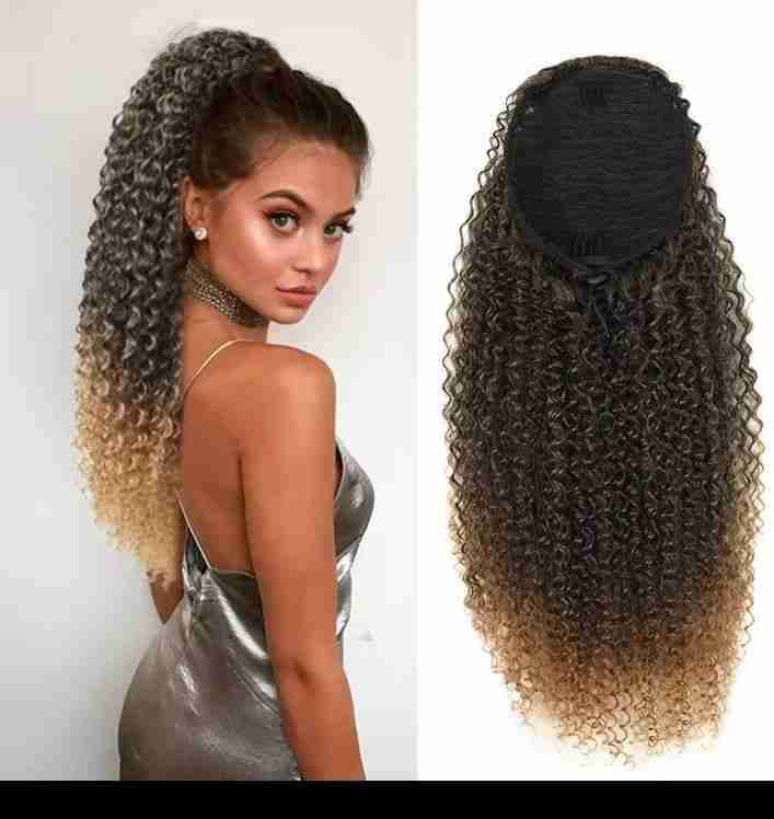 Extensión de cola rizada con degradado