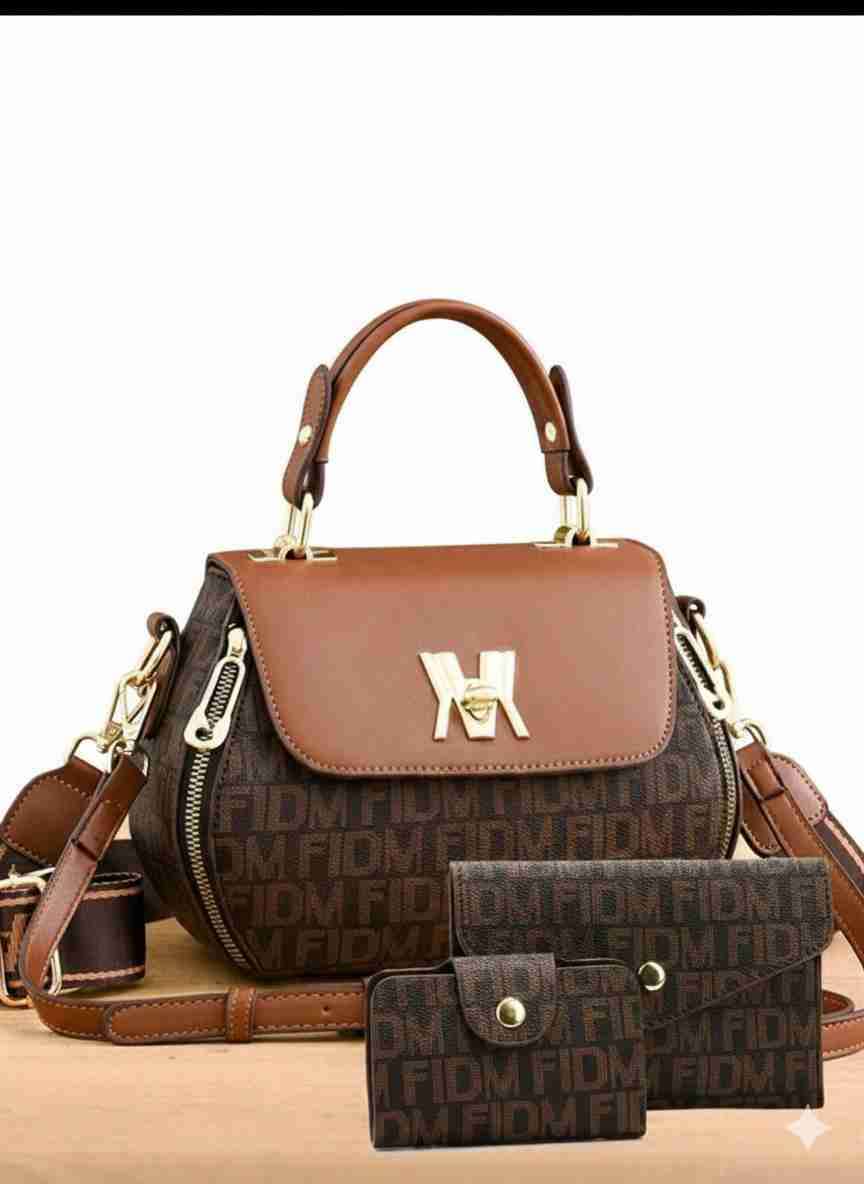 Set de cartera y billetera marrón