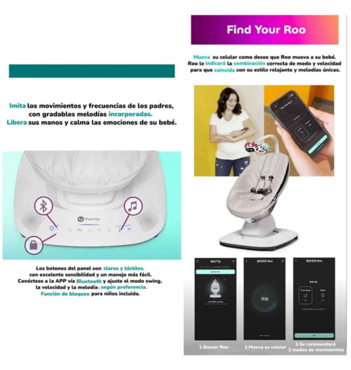 Silla mecedora para bebés 4moms - miniatura 5