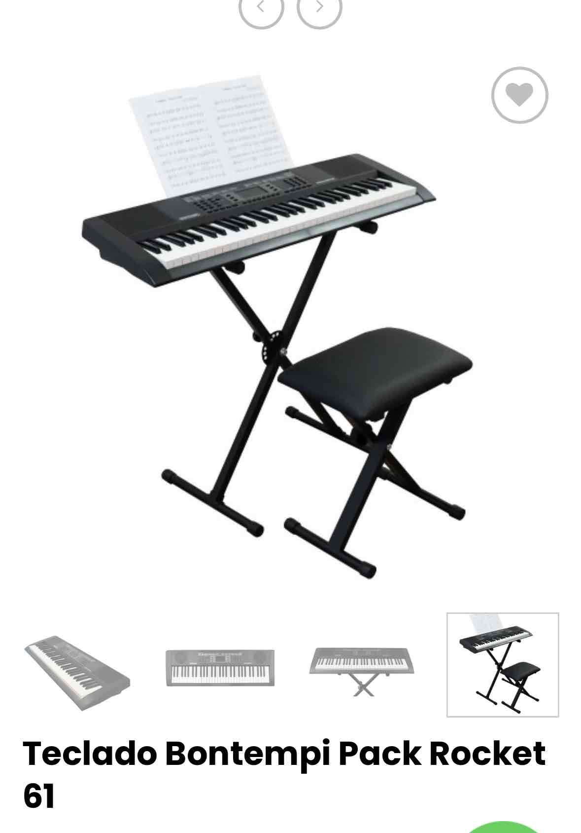 Teclado electrónico con soporte - miniatura 2