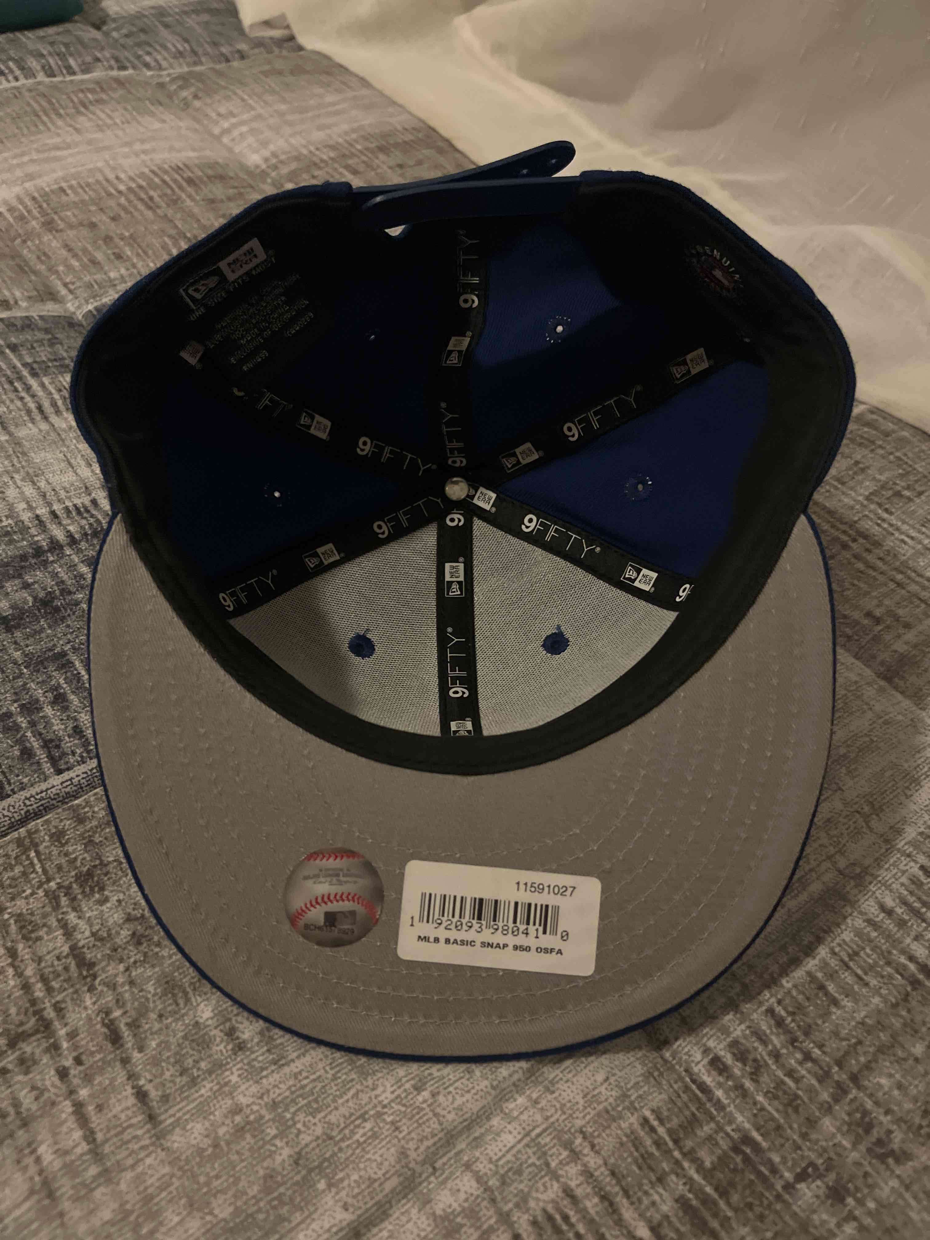 Gorra azul New Era con logo 9FIFTY - miniatura 3