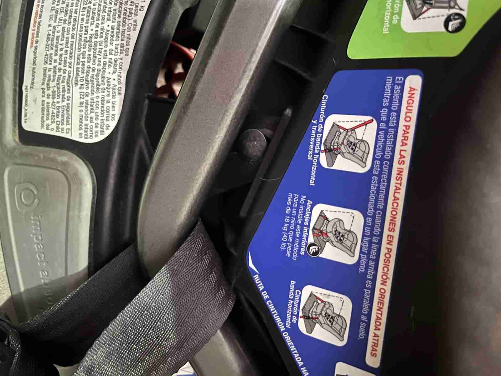 Silla de auto Britax roja - miniatura 3