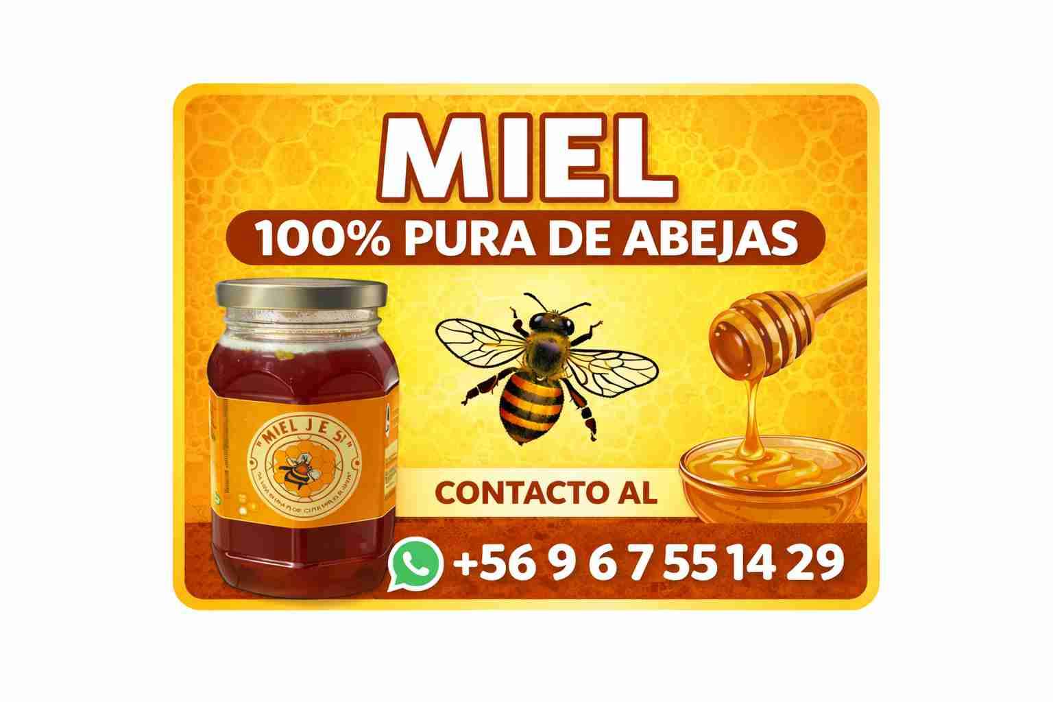 Miel pura de abeja 100%