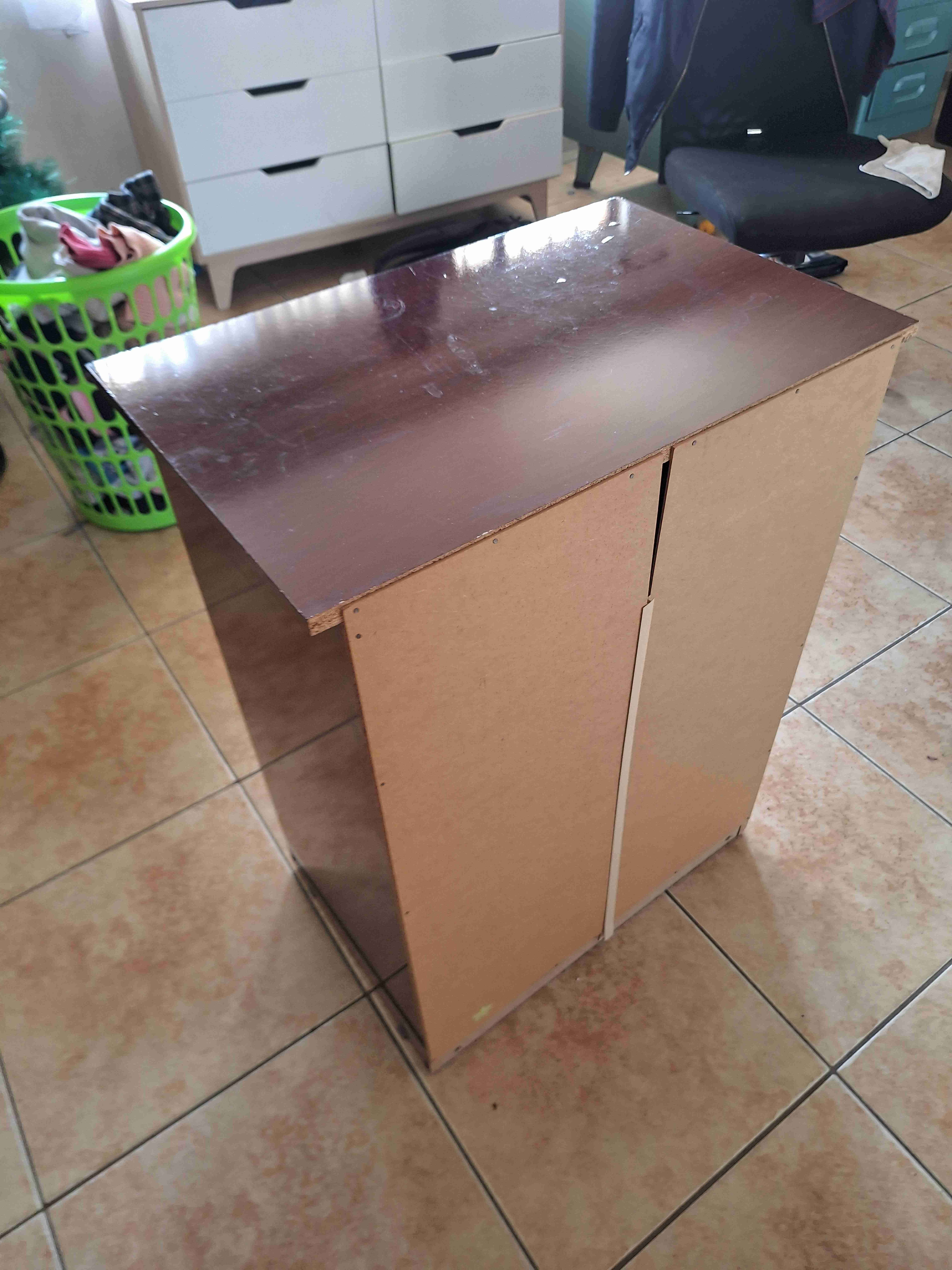 Cajonera de tres cajones marrón - miniatura 4