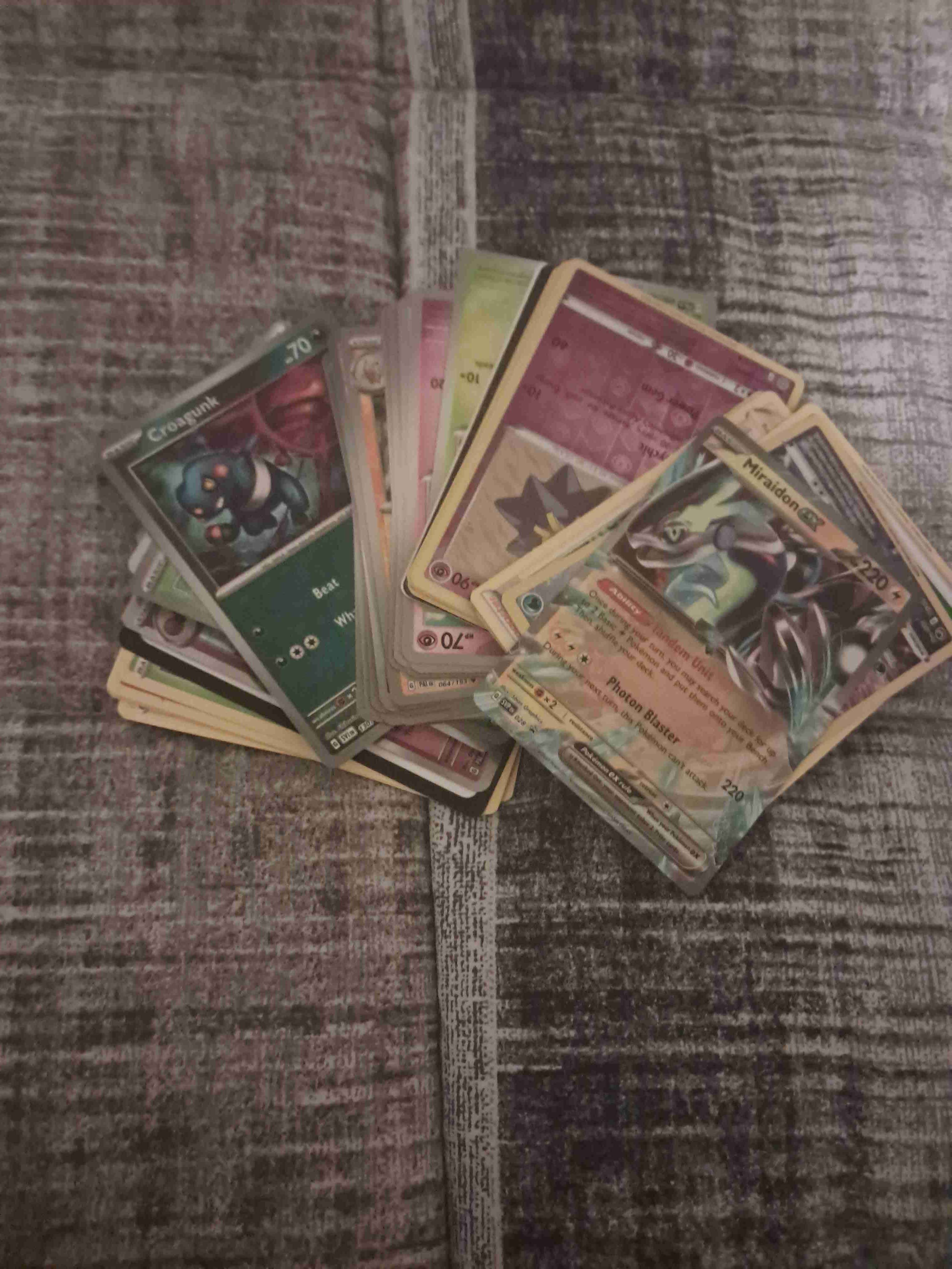 Set de cartas pokemon con miraidon ex aprox 50 c - miniatura 4