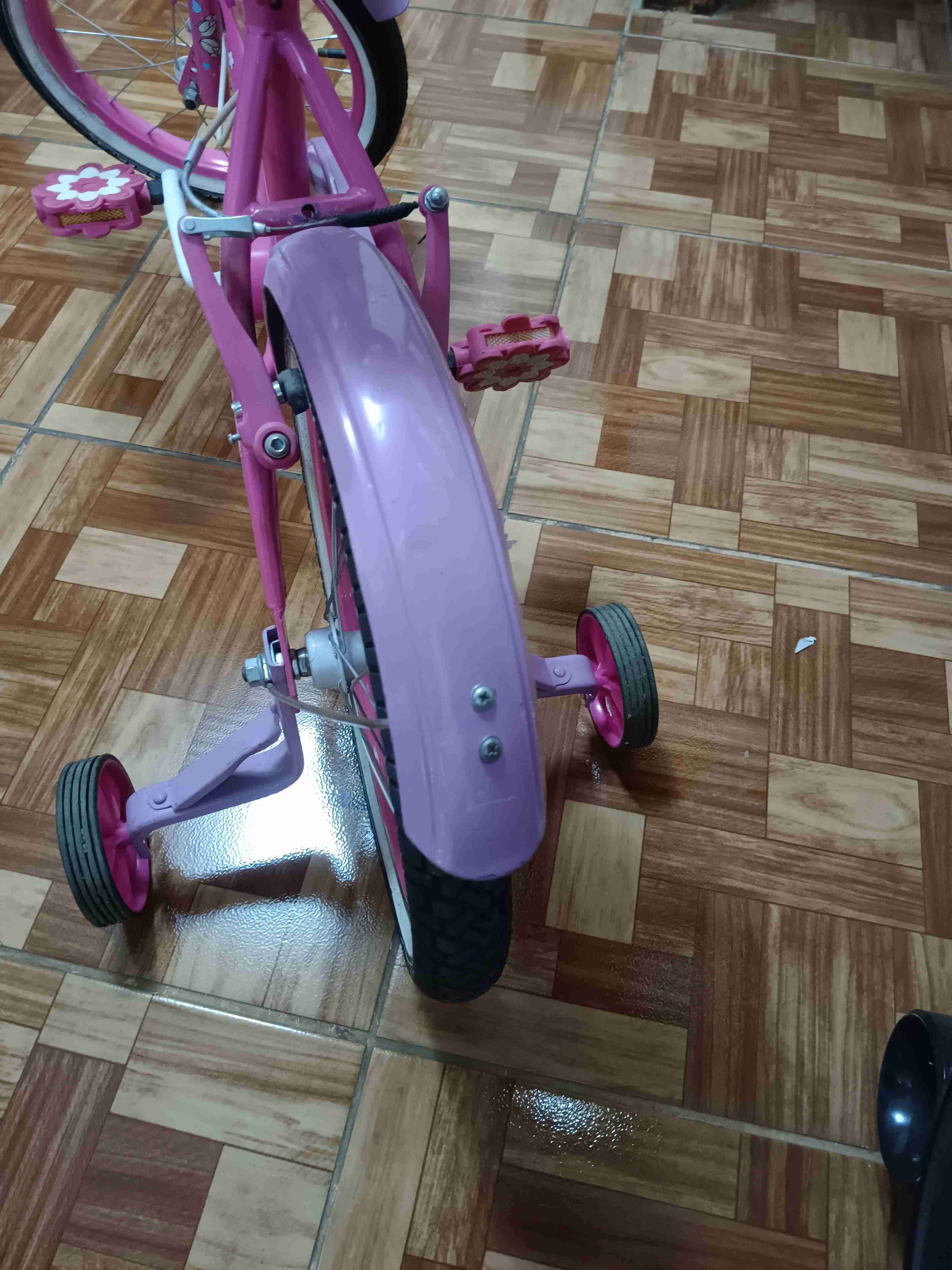 Bicicleta infantil rosa - miniatura 2