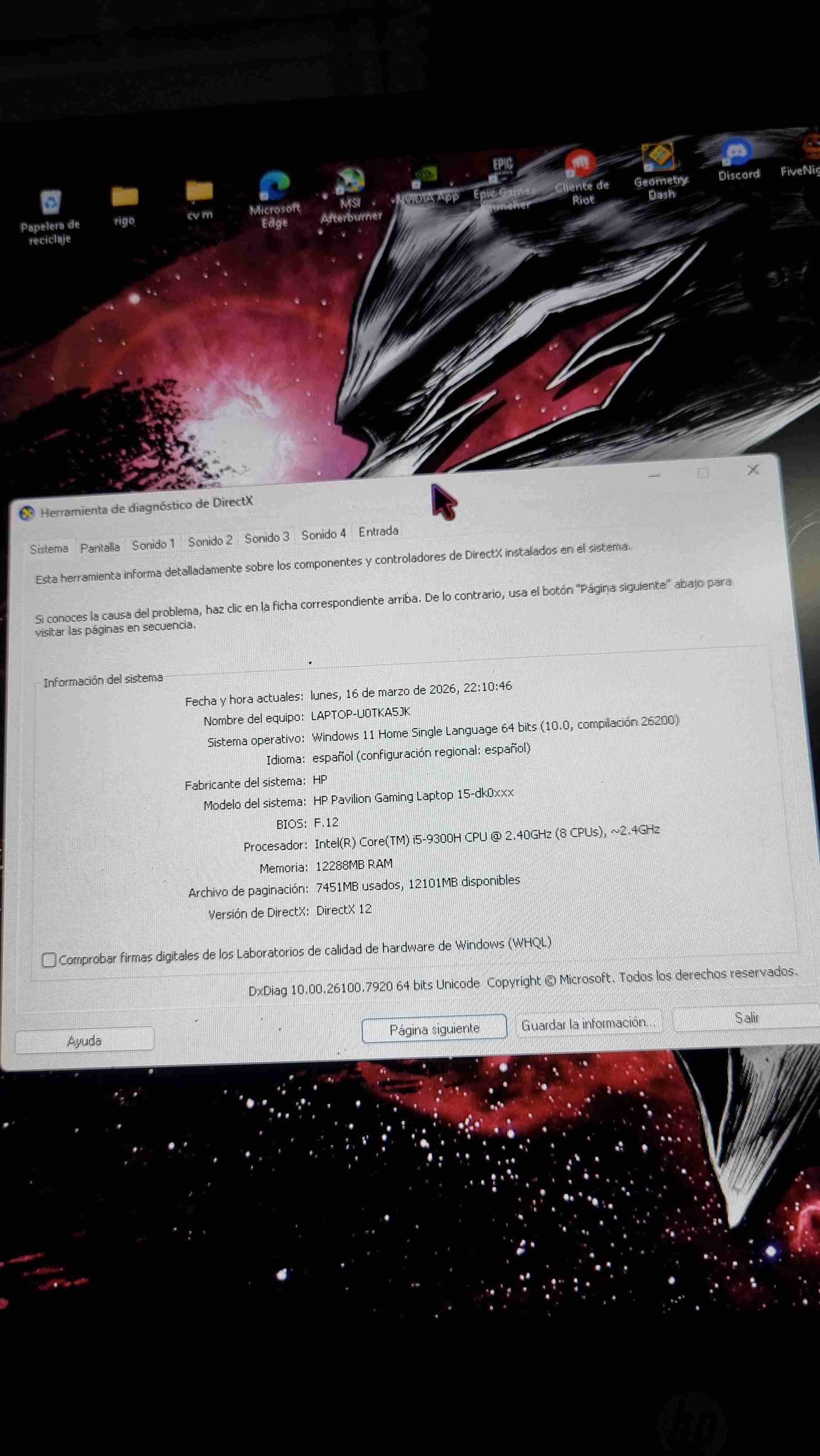 laptop HP Pavilion Gaming - 2