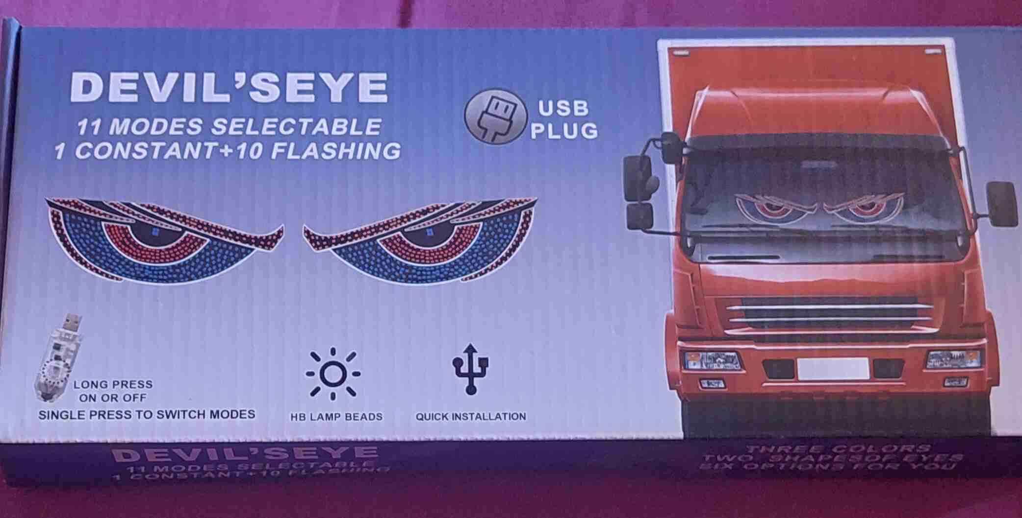 Luces LED decorativas para auto ojos - miniatura 2