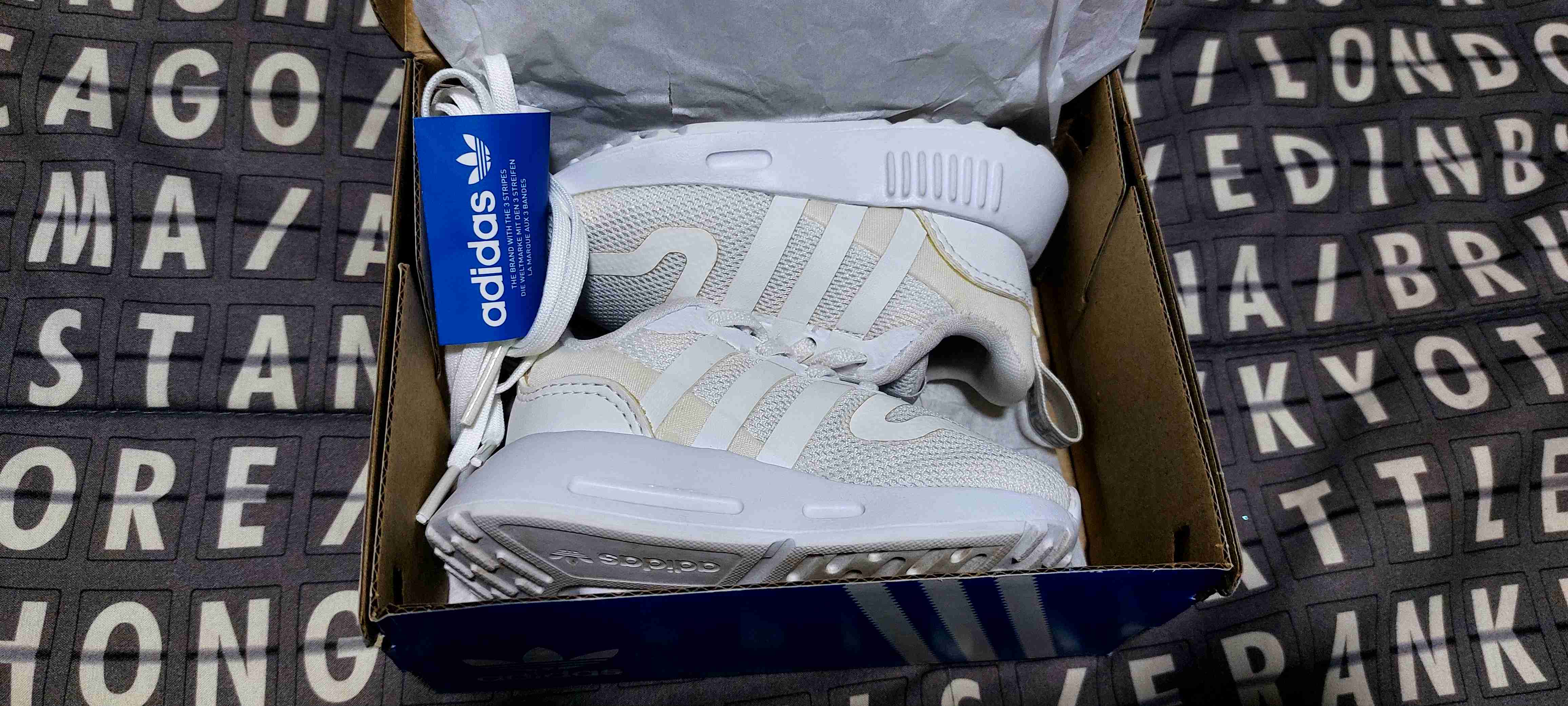 Zapatillas blancas Adidas infantiles - miniatura 2