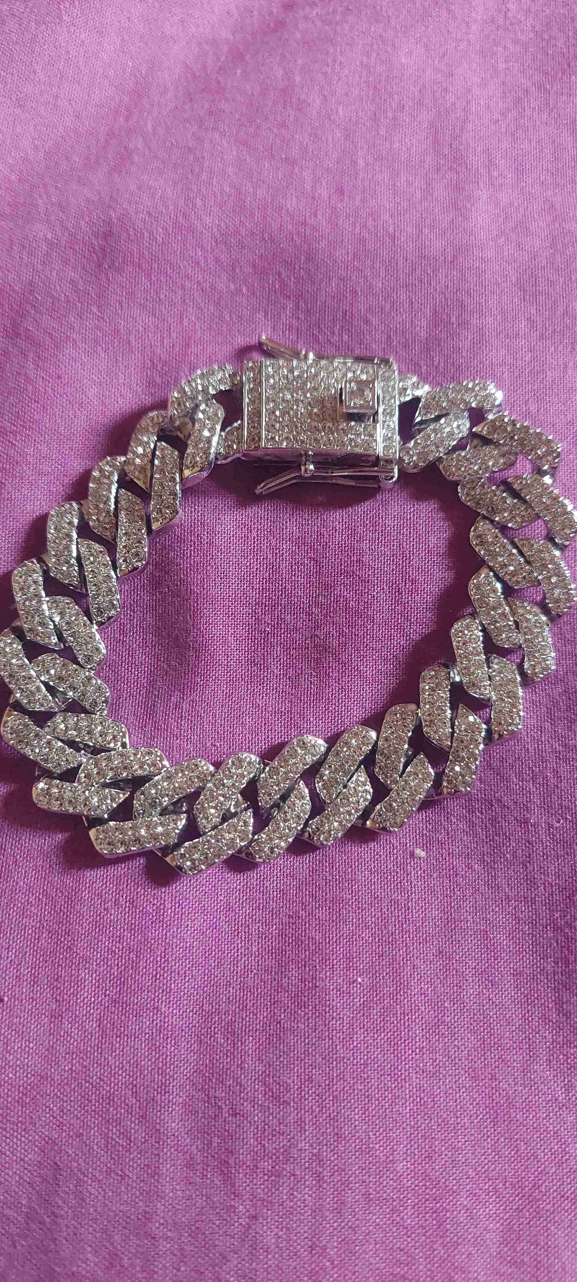 Pulsera de eslabones brillantes