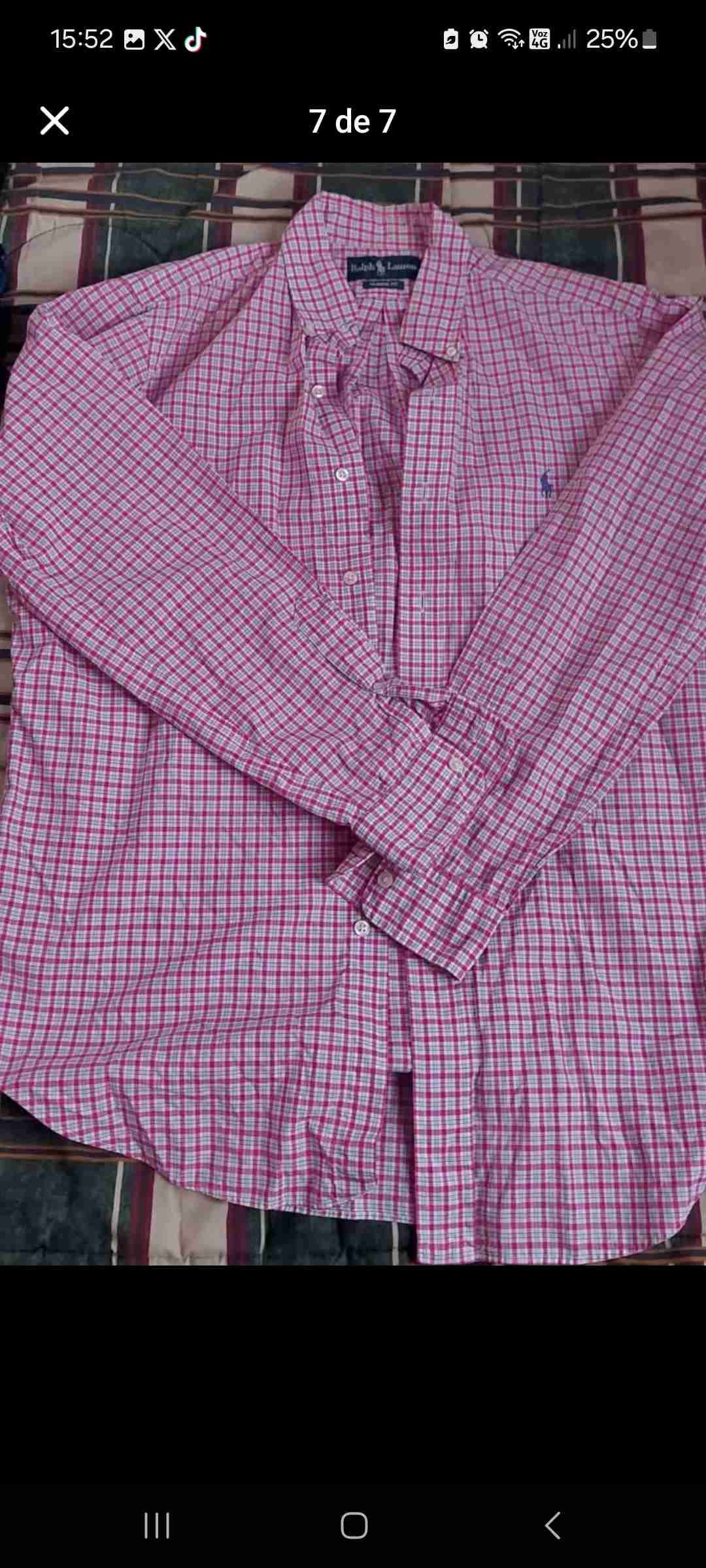 Camisa a cuadros Ralph Lauren M fit - miniatura 3