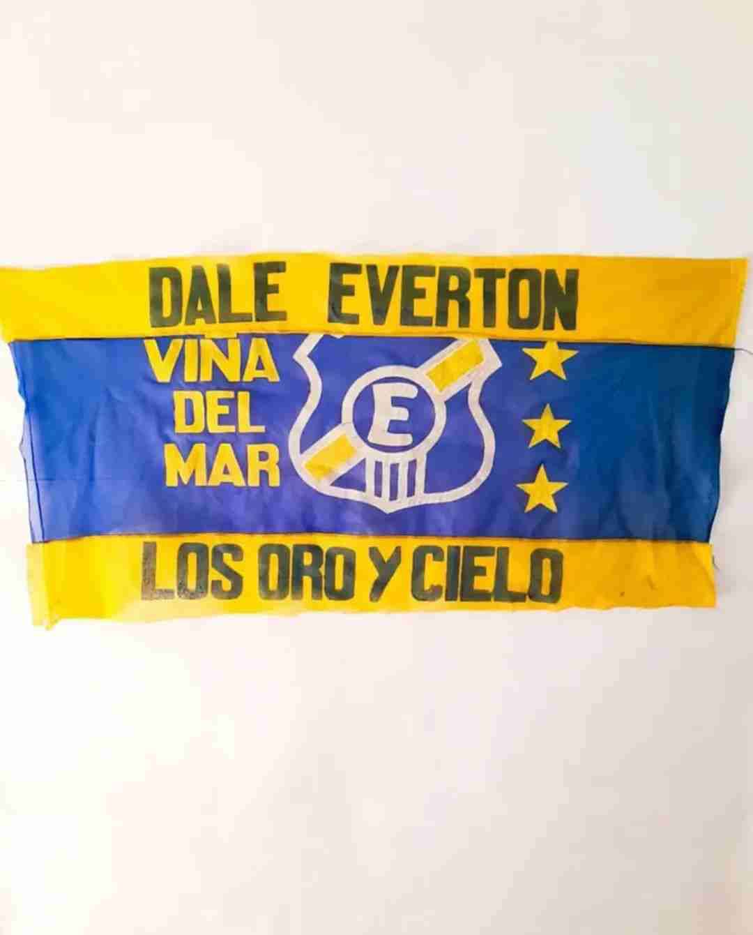 Bandera antigua Everton Viña del Mar.
