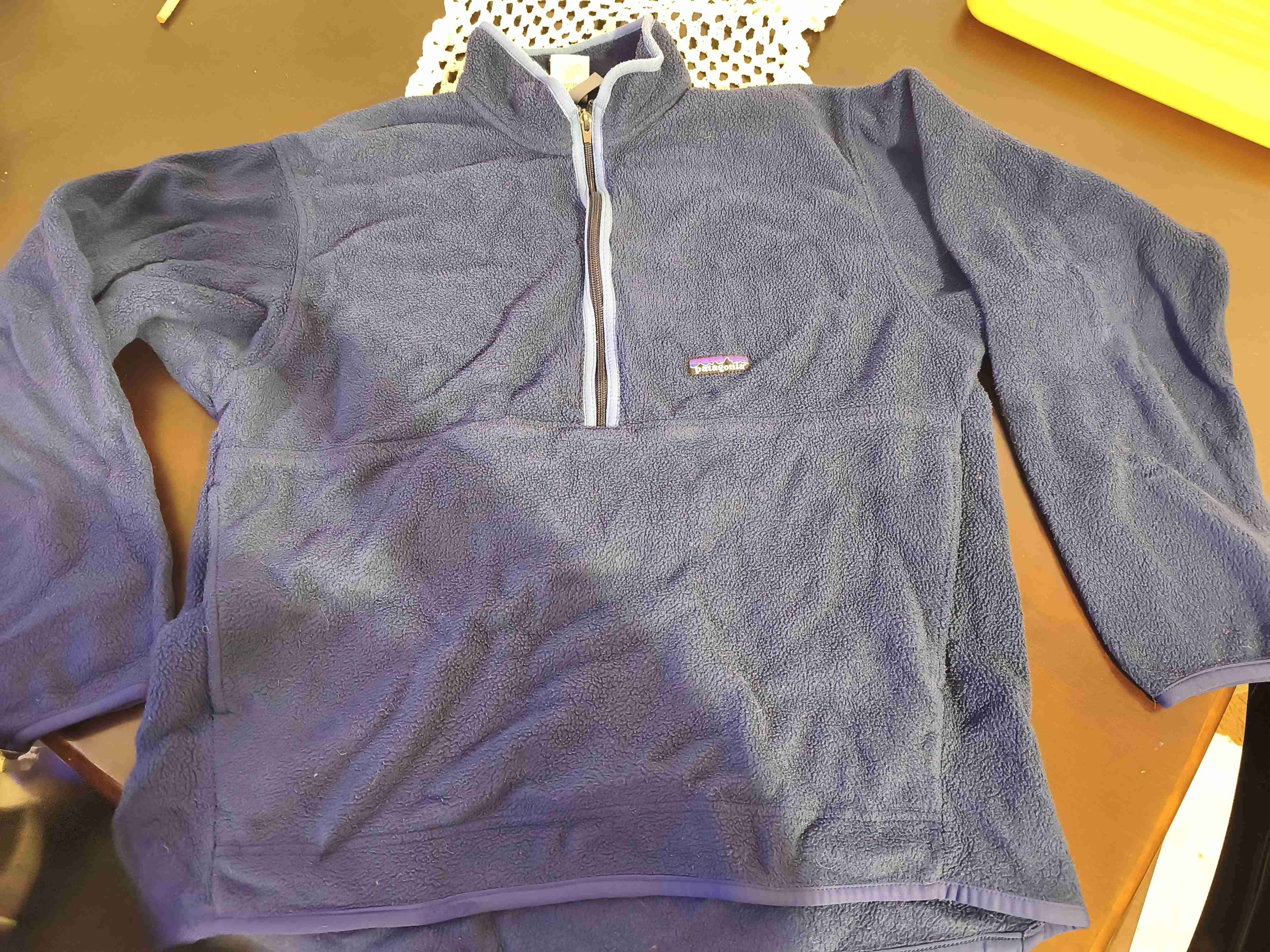 Polerón polar azul con cierre Patagonia - miniatura 3