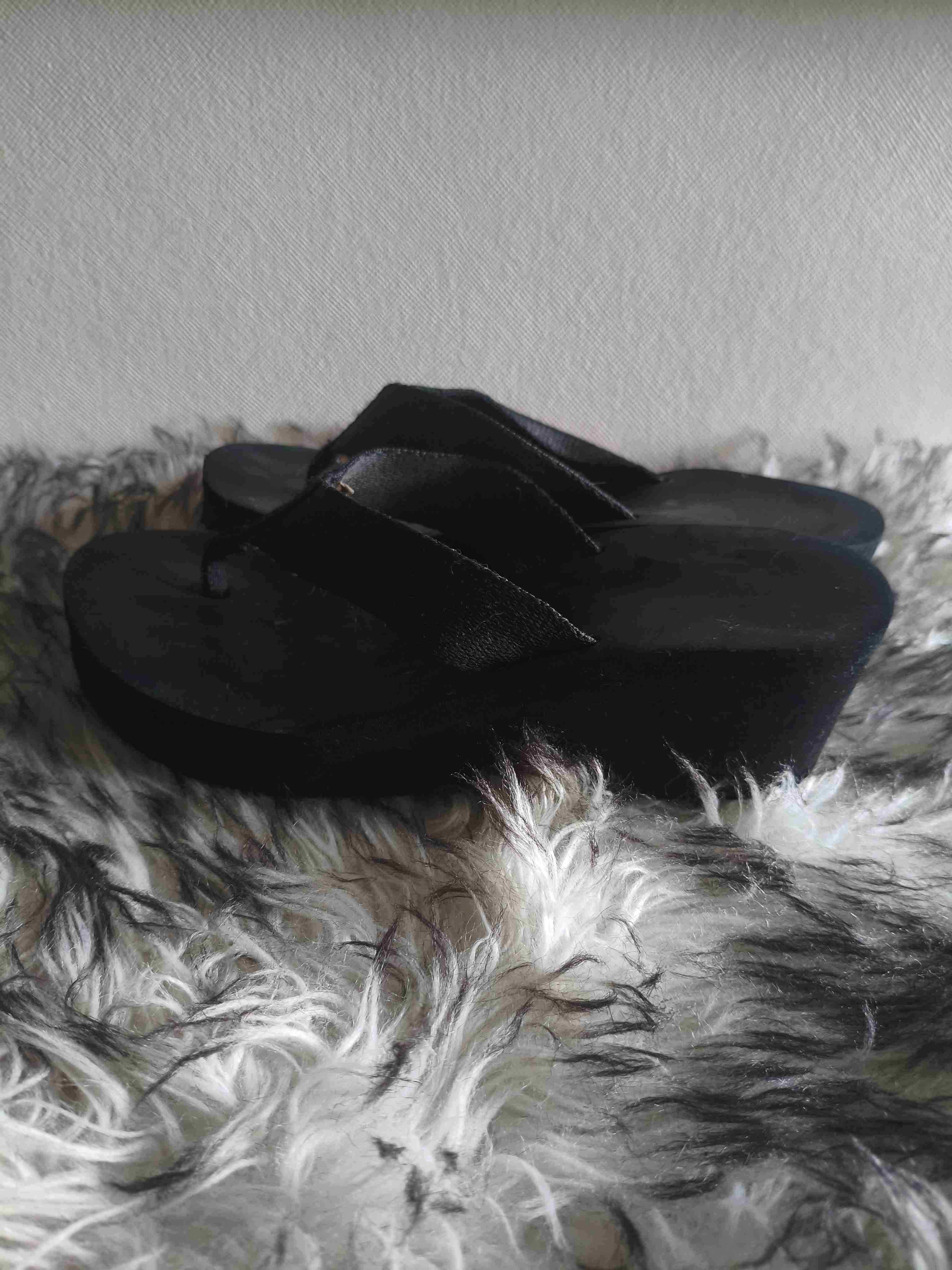 Sandalias negras de plataforma 35 - miniatura 2