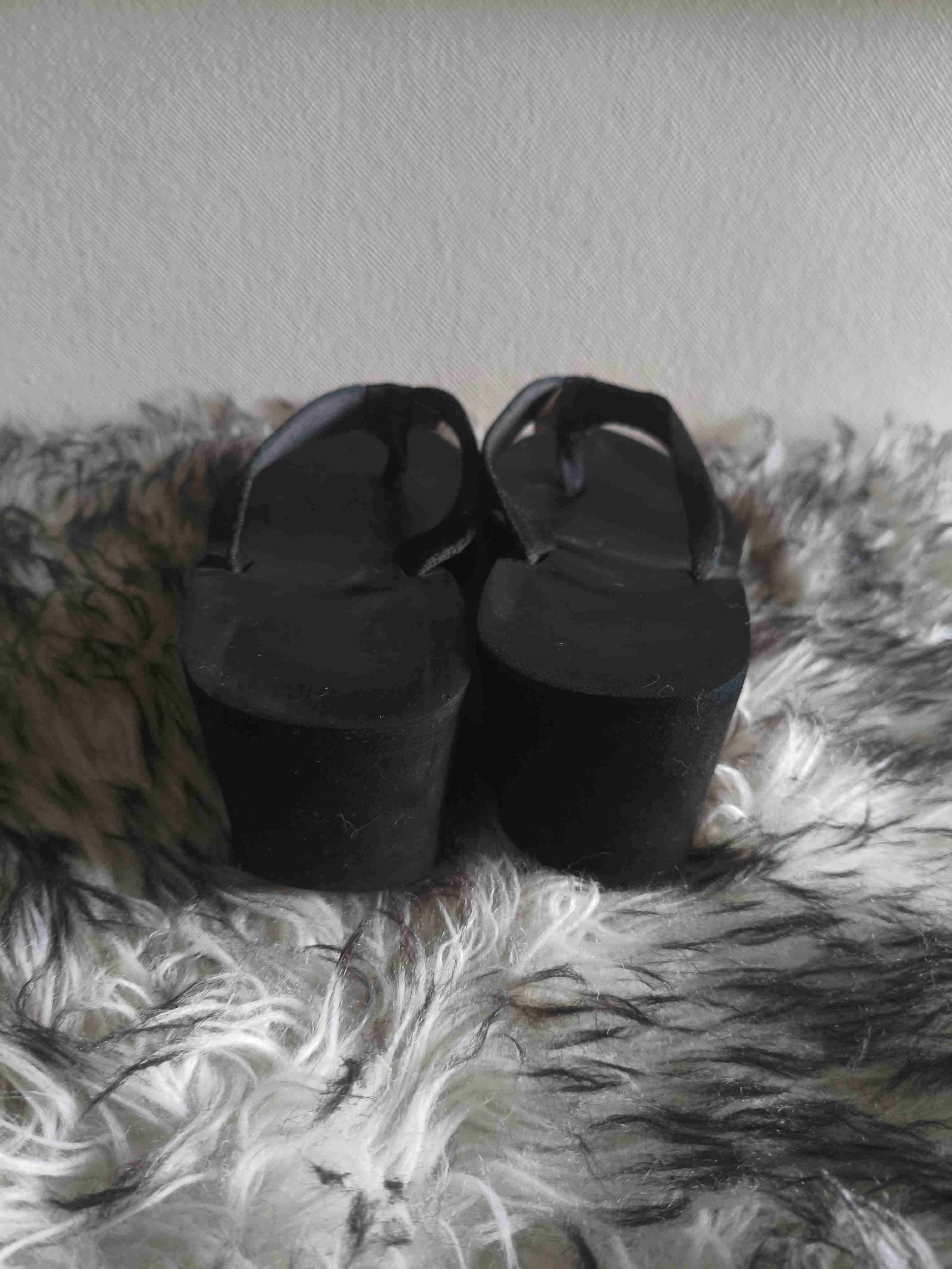 Sandalias negras de plataforma 35 - miniatura 3