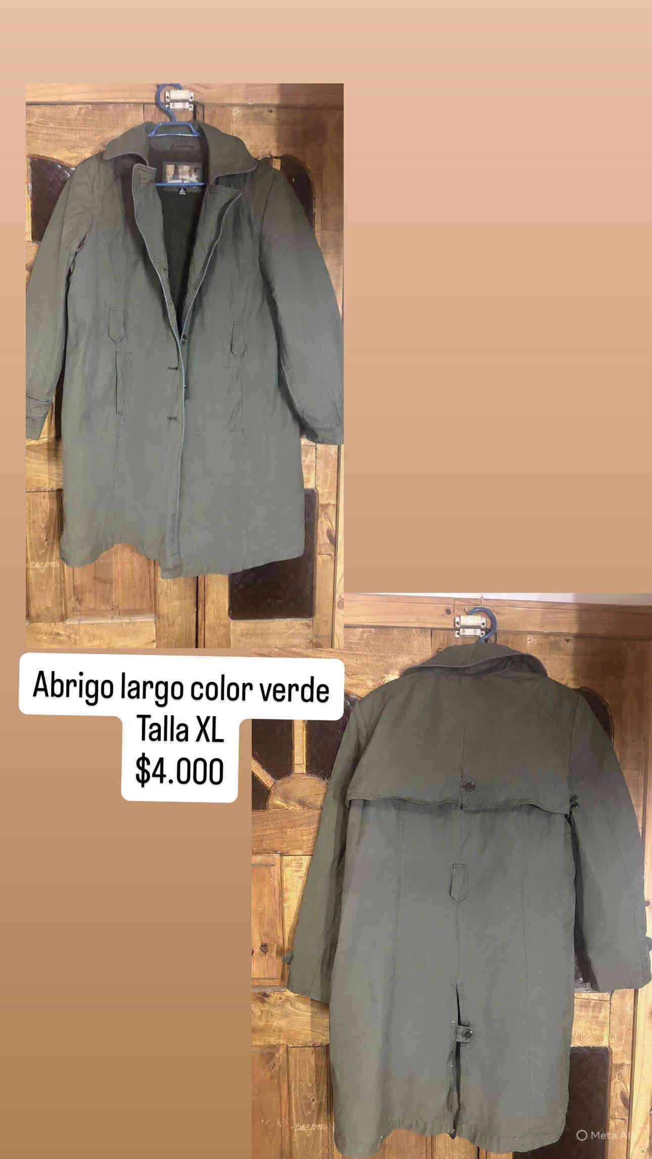 Abrigo largo verde XL